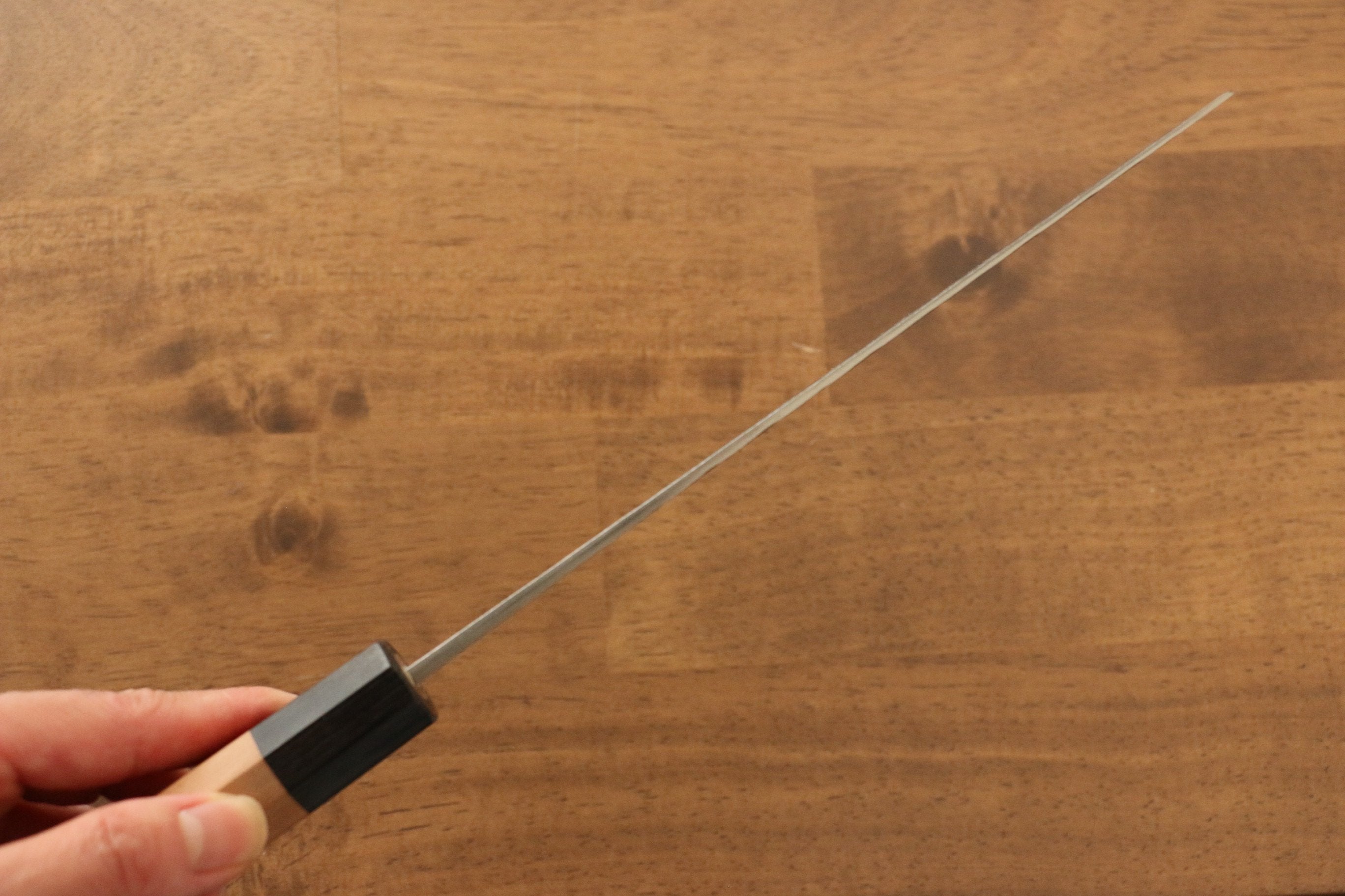 Masakage Koishi Blue Super Black Finished Nakiri 165mm American Cherry Handle - Japanny - Best Japanese Knife