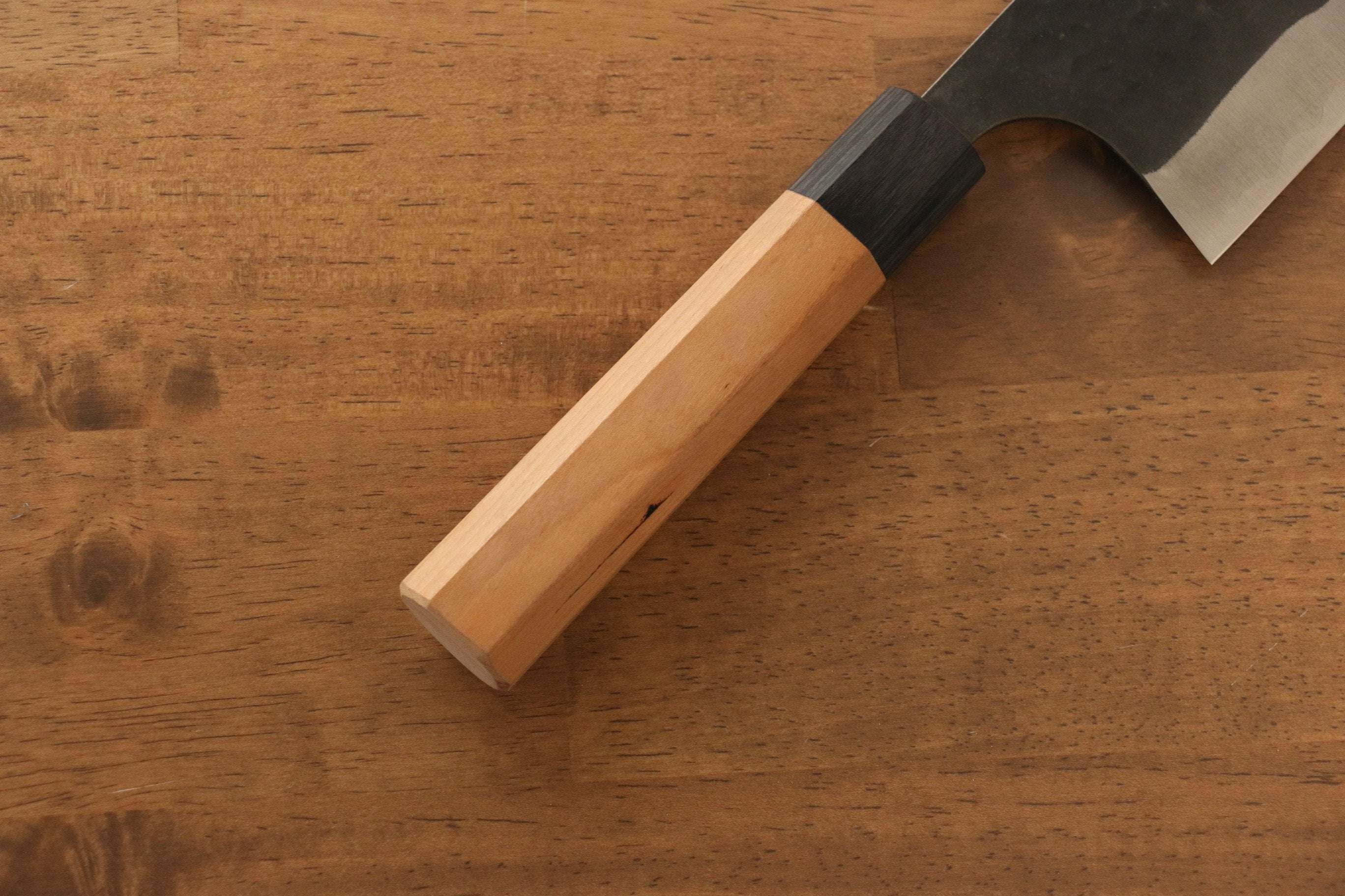 Masakage Koishi Blue Super Black Finished Nakiri 165mm American Cherry Handle - Japanny - Best Japanese Knife