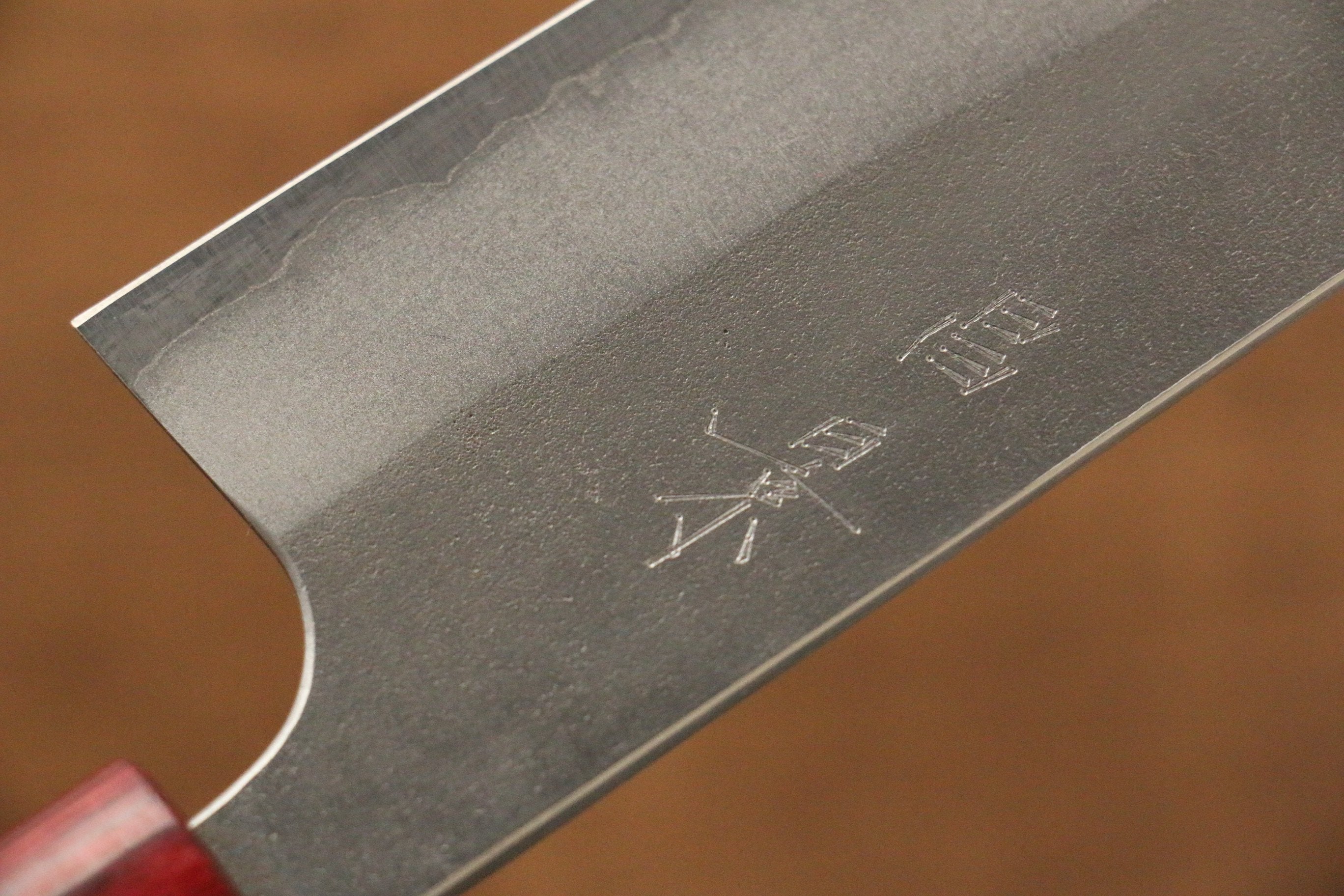 Masakage Yuki White Steel No.2 Nashiji Santoku 165mm Magnolia Handle - Japanny - Best Japanese Knife