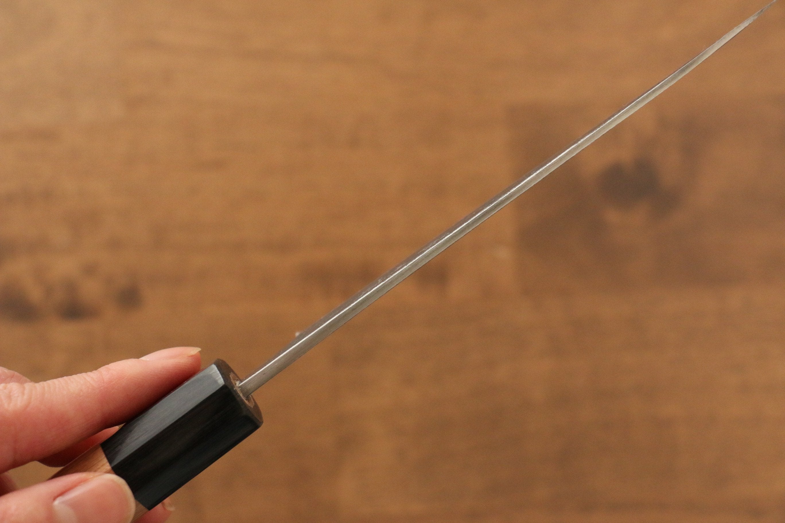 Masakage Koishi Blue Super Black Finished Petty-Utility 120mm American Cherry Handle - Japanny - Best Japanese Knife