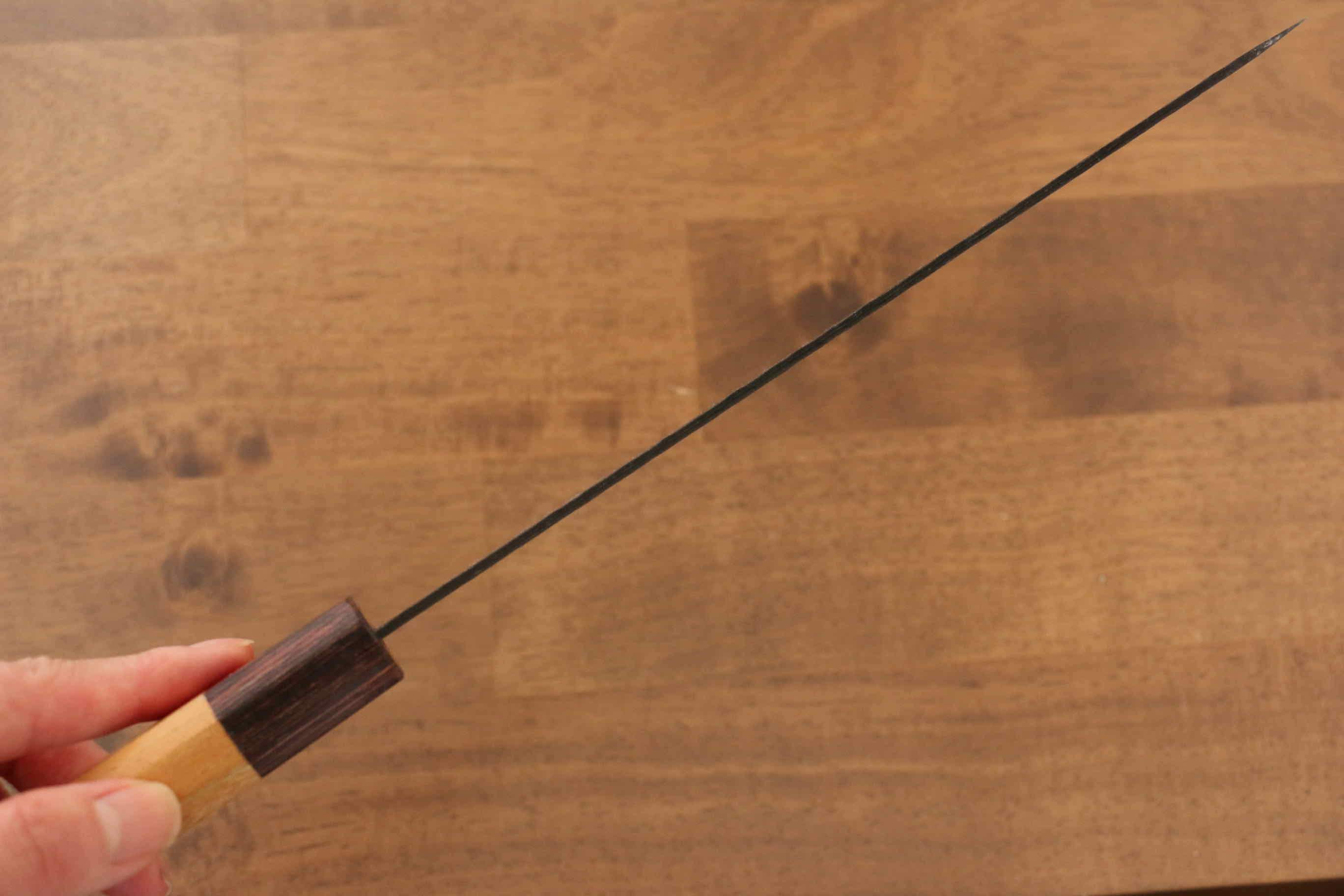 Sakai Takayuki Blue Super Hammered Black Finished Gyuto 210mm - Japanny - Best Japanese Knife