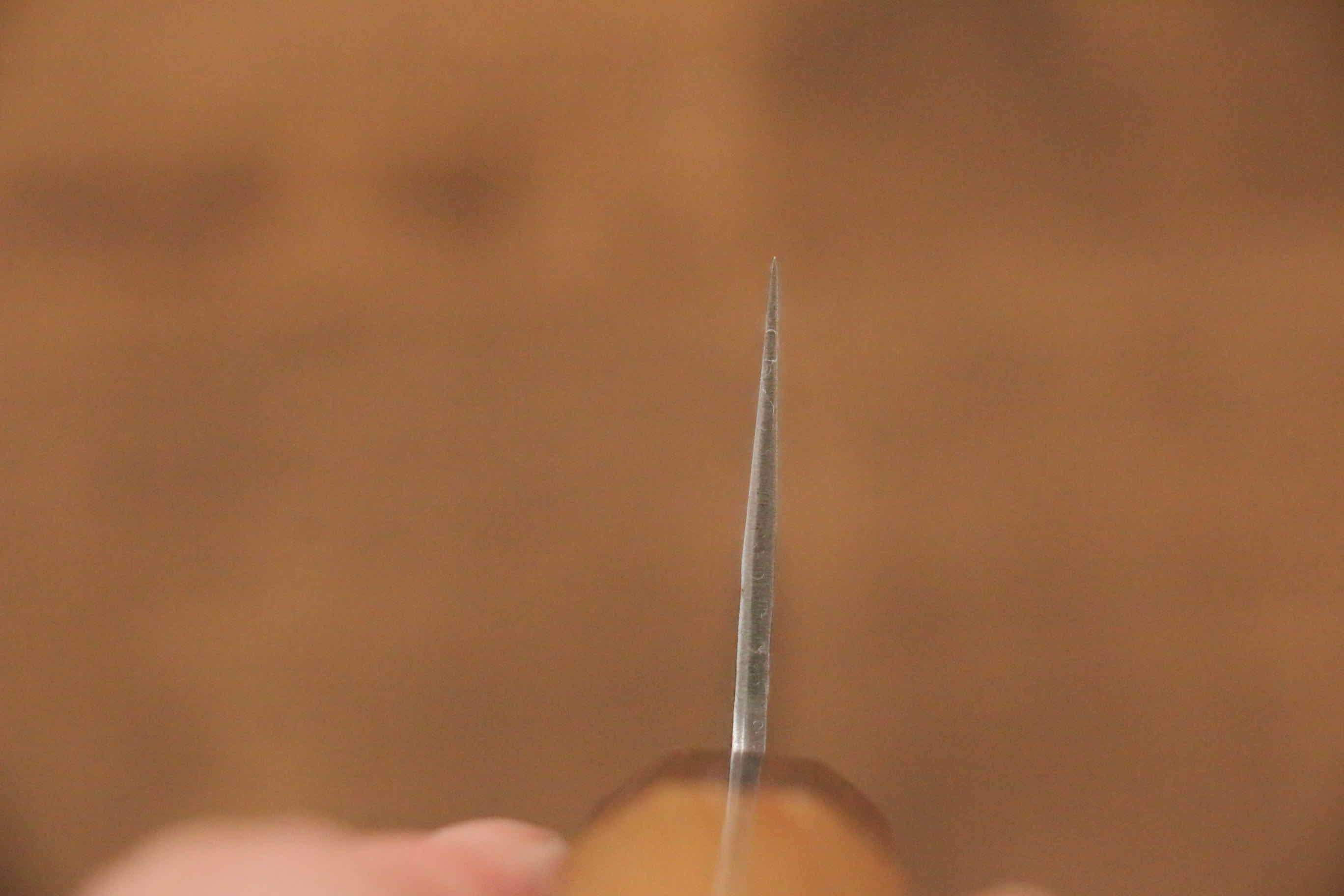 Sakai Takayuki Blue Super Hammered Black Finished Gyuto 210mm - Japanny - Best Japanese Knife