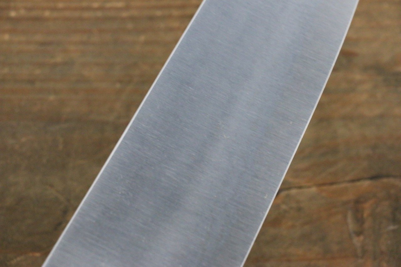 Shungo Ogata White Steel No.2 Damascus Bunka 165mm Shitan Handle - Japanny - Best Japanese Knife