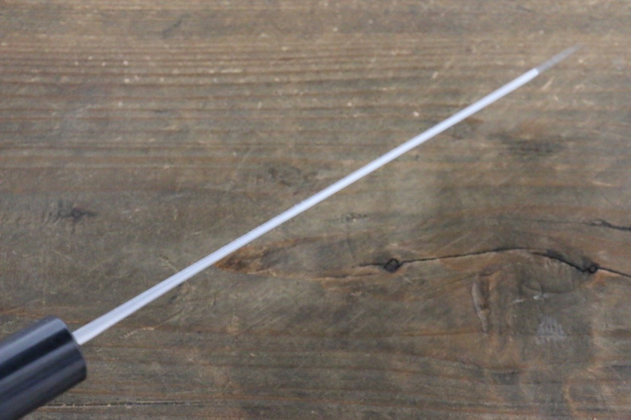 Shungo Ogata White Steel No.2 Damascus Bunka 165mm Shitan Handle - Japanny - Best Japanese Knife