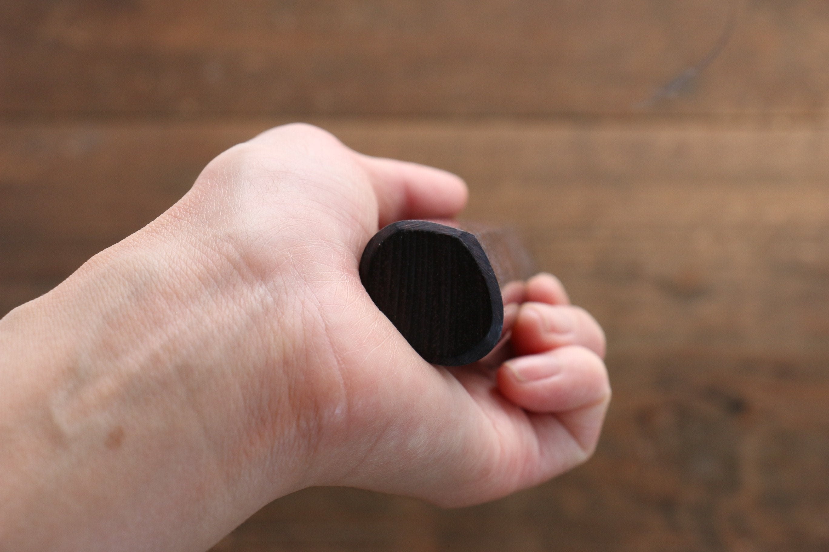 D-shape Shitan Knife Handle for Gyuto Knife 240mm - Japanny - Best Japanese Knife