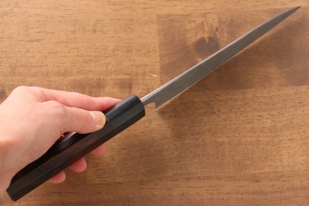 Masakage Masakage Kumo VG10 Damascus Petty-Utility 150mm with Shitan Handle - Japanny - Best Japanese Knife