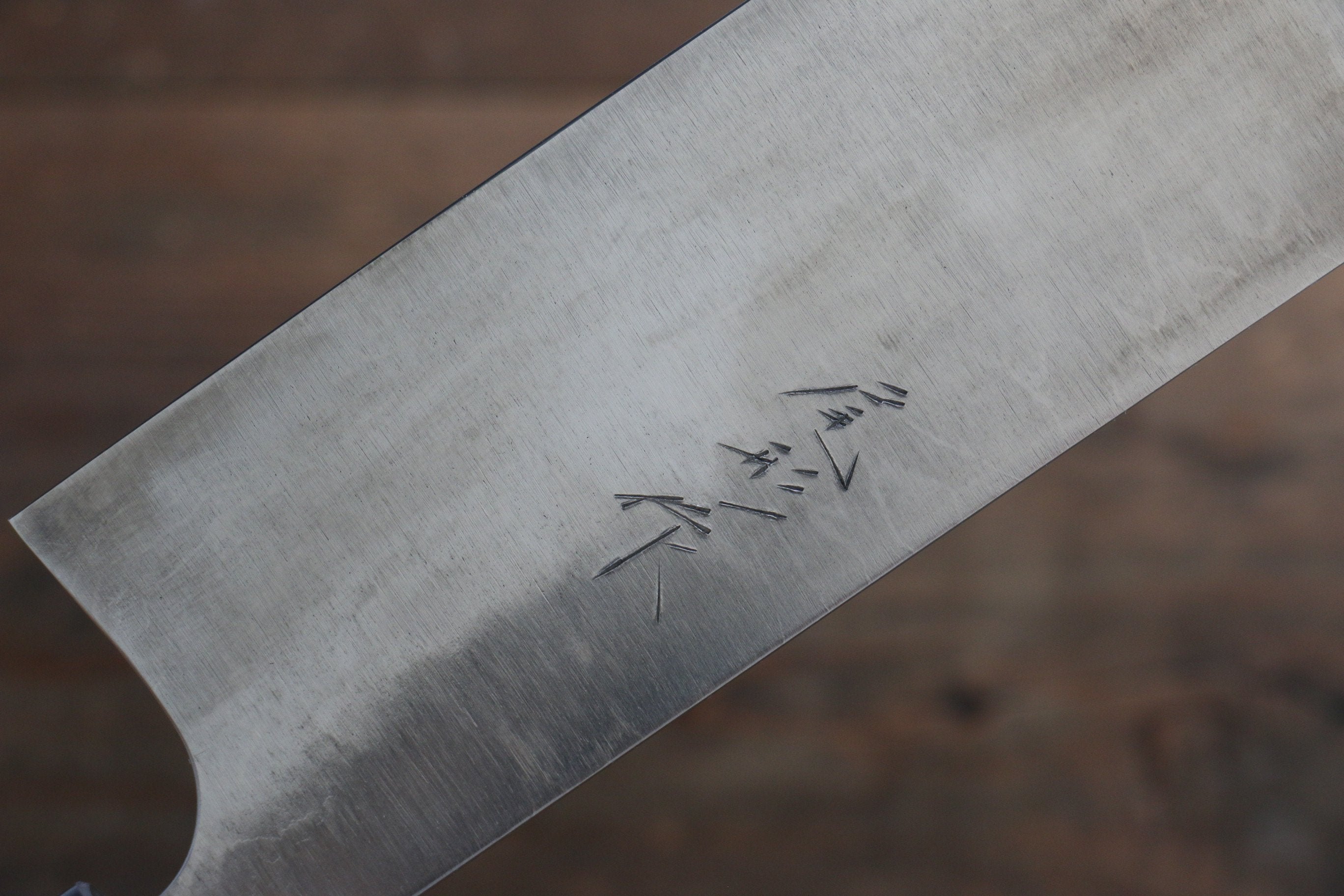 Shungo Ogata White Steel No.2 Damascus Nakiri 165mm Shitan Handle - Japanny - Best Japanese Knife