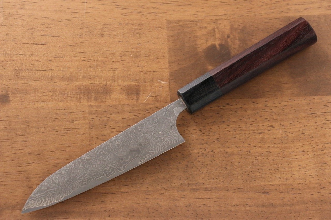 Masakage Masakage Kumo VG10 Damascus Petty-Utility 130mm with Shitan Handle - Japanny - Best Japanese Knife