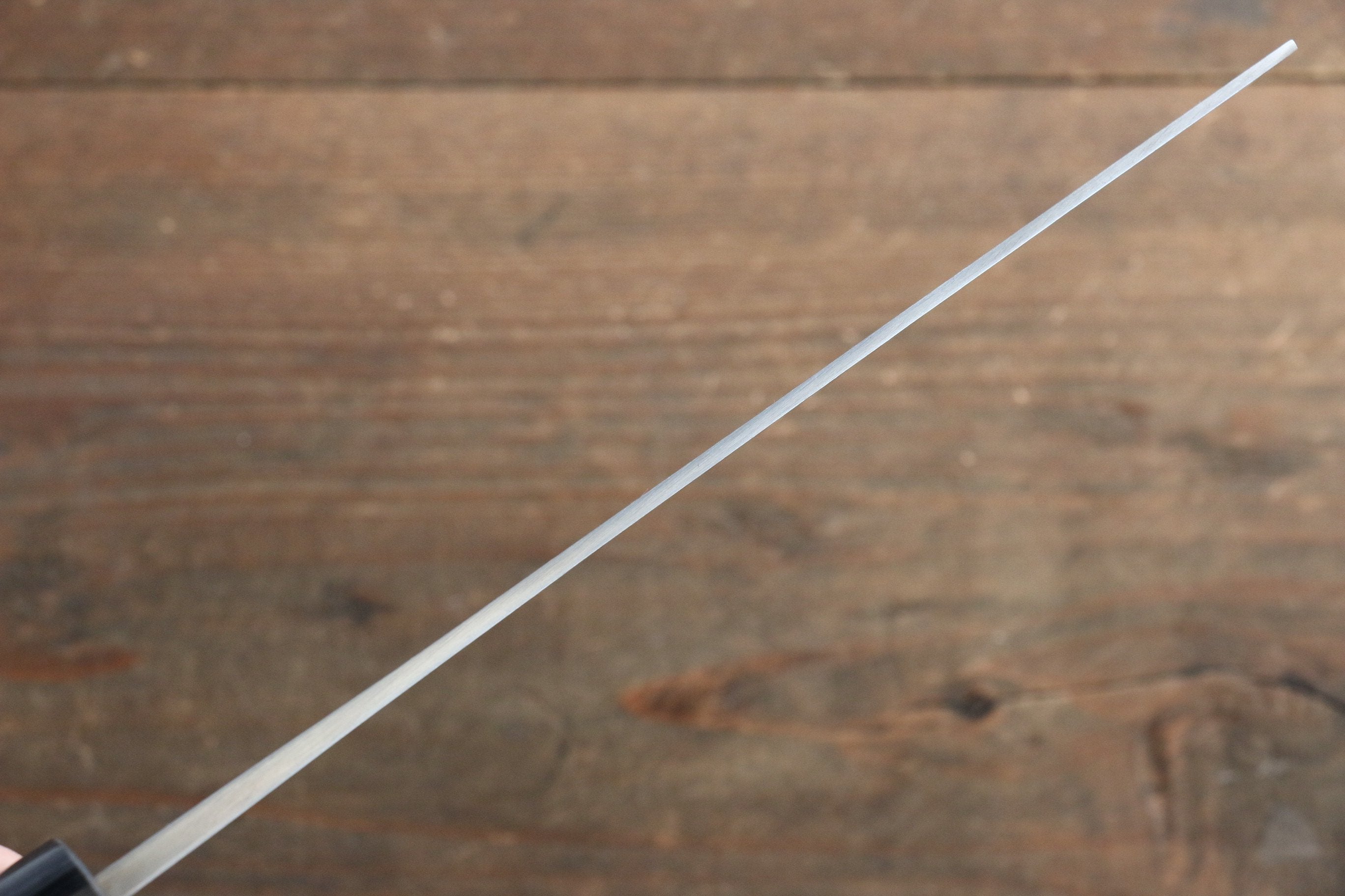 Shungo Ogata White Steel No.2 Damascus Nakiri 165mm Shitan Handle - Japanny - Best Japanese Knife