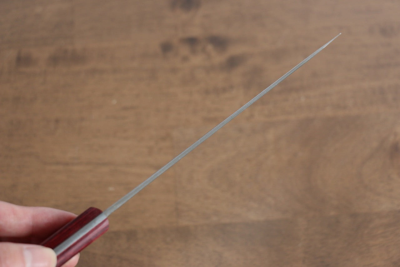 Nao Yamamoto VG10 Damascus Petty-Utility 150mm Red Pakka wood Handle - Japanny - Best Japanese Knife