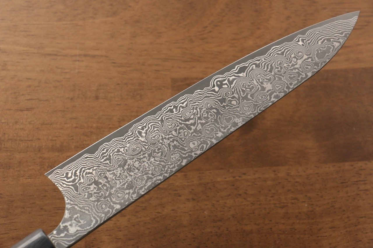 Masakage Kumo VG10 Damascus Gyuto 210mm Shitan Handle - Japanny - Best Japanese Knife