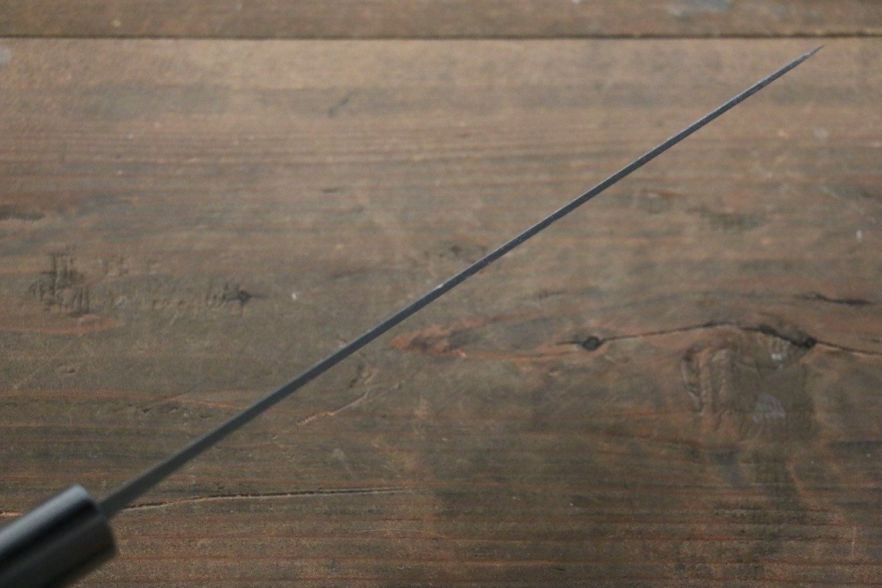 Shungo Ogata White Steel No.2 Kurouchi Damascus Gyuto 210mm Shitan Handle - Japanny - Best Japanese Knife