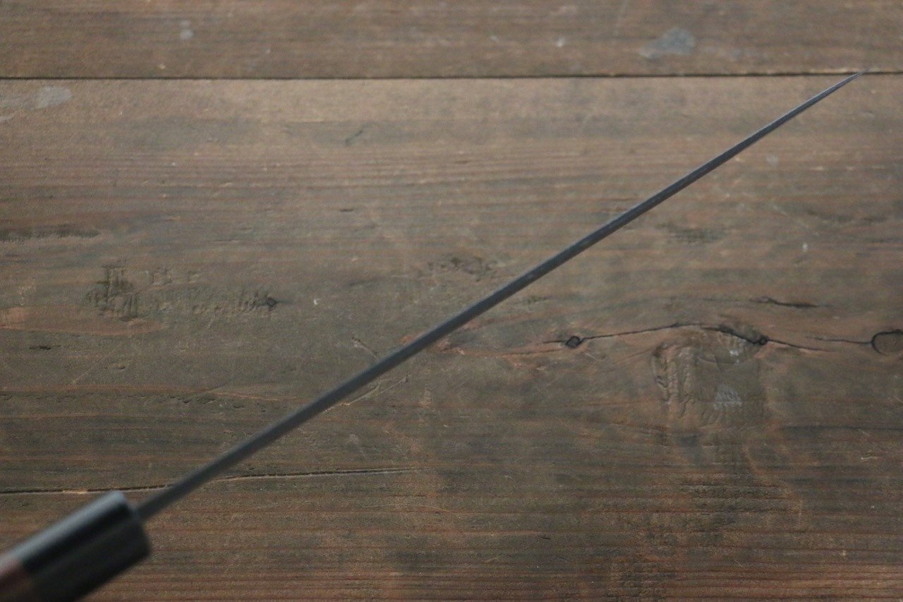 Shungo Ogata White Steel No.2 Kurouchi Damascus Gyuto 240mm Shitan Handle - Japanny - Best Japanese Knife