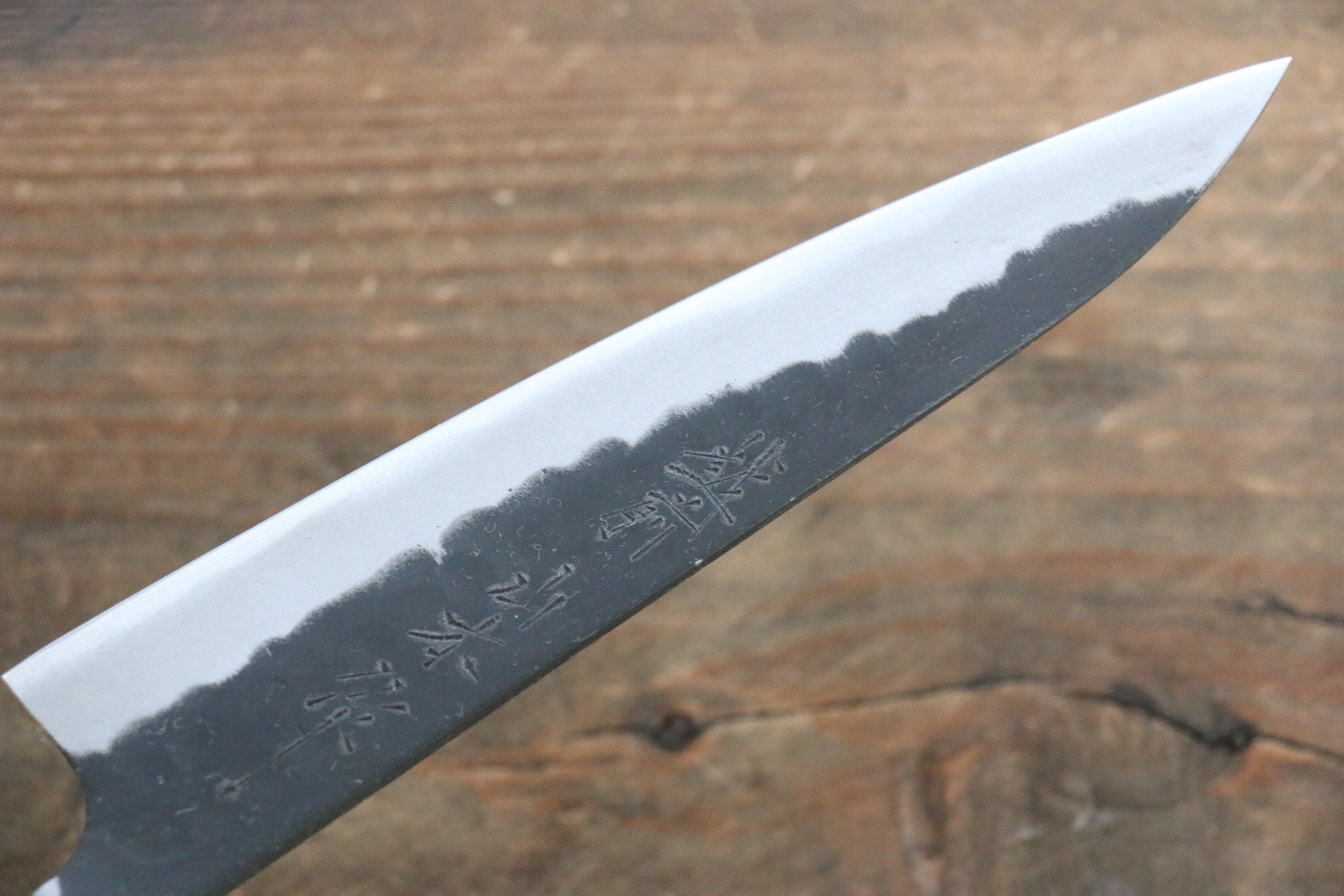 Nao Yamamoto Blue Steel Kurouchi Petty-Utility 135mm Walnut Handle - Japanny - Best Japanese Knife