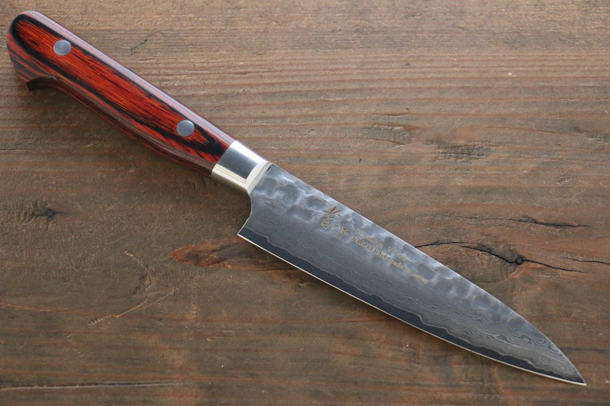 Damascus Japanese Steak Knife with Japanese Style Handle 33 Layer 120 mm  Kitchen Knife Made in Japan Kitchen Knife