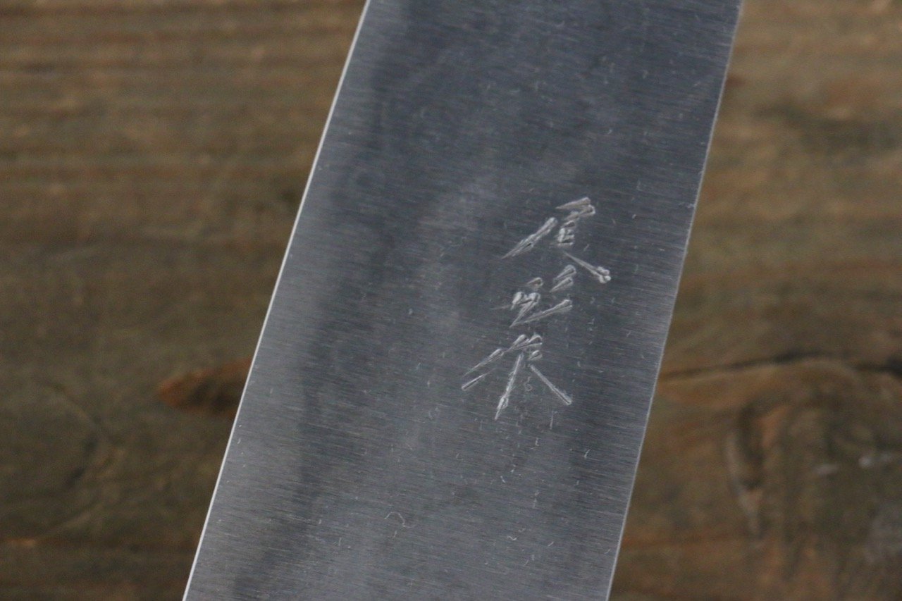 Shungo Ogata White Steel No.2 Damascus Gyuto 210mm Shitan Handle - Japanny - Best Japanese Knife