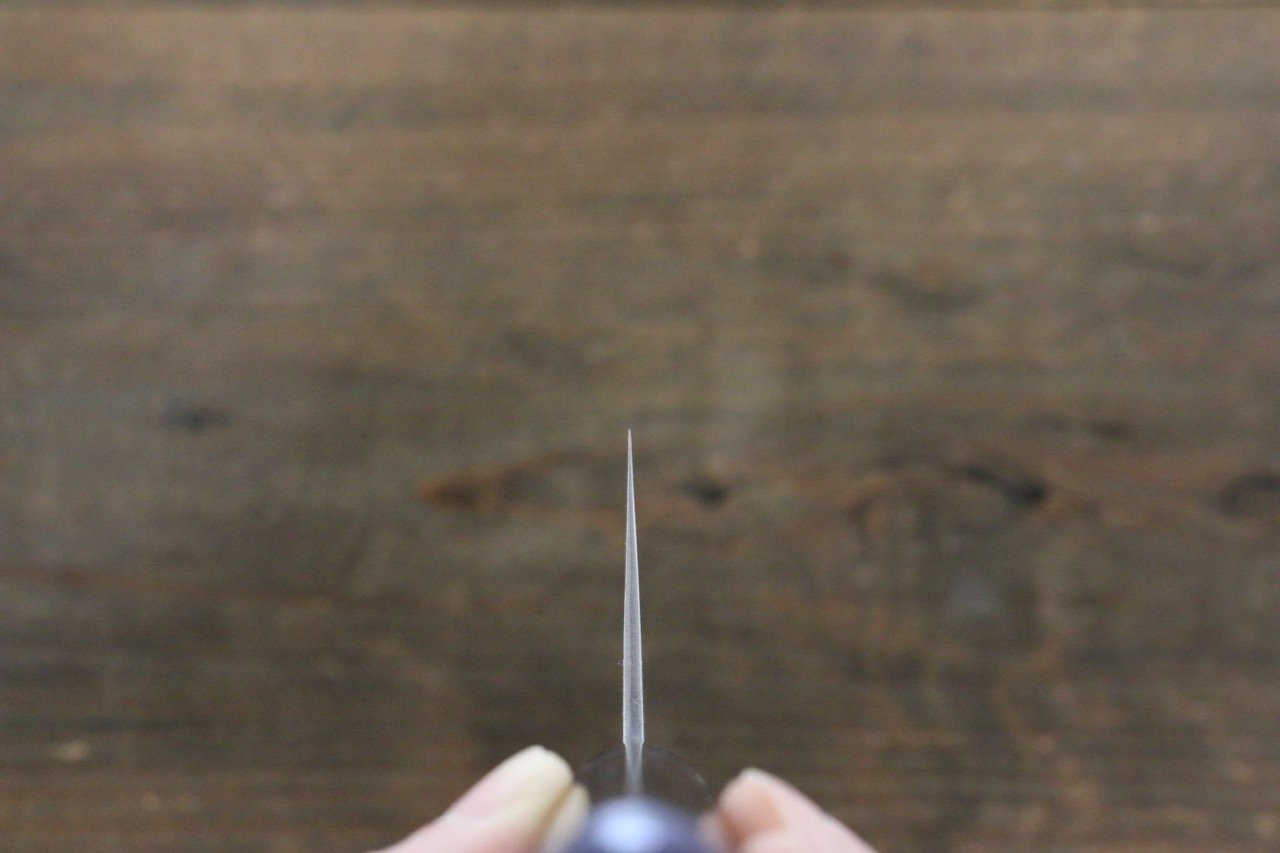 Shungo Ogata White Steel No.2 Damascus Gyuto 210mm Shitan Handle - Japanny - Best Japanese Knife