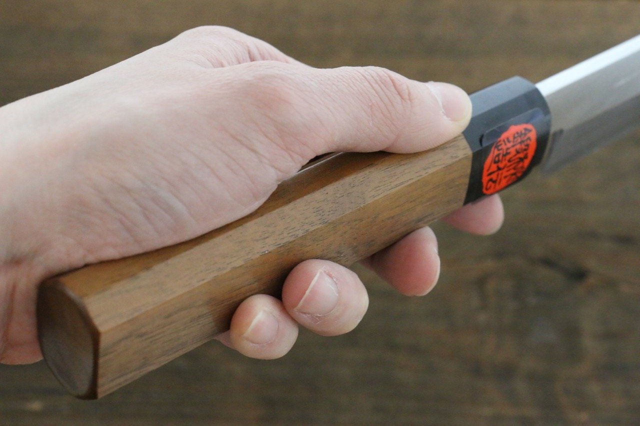 Shigeki Tanaka Silver Steel No.3 Yanagiba 270mm Walnut Handle - Japanny - Best Japanese Knife