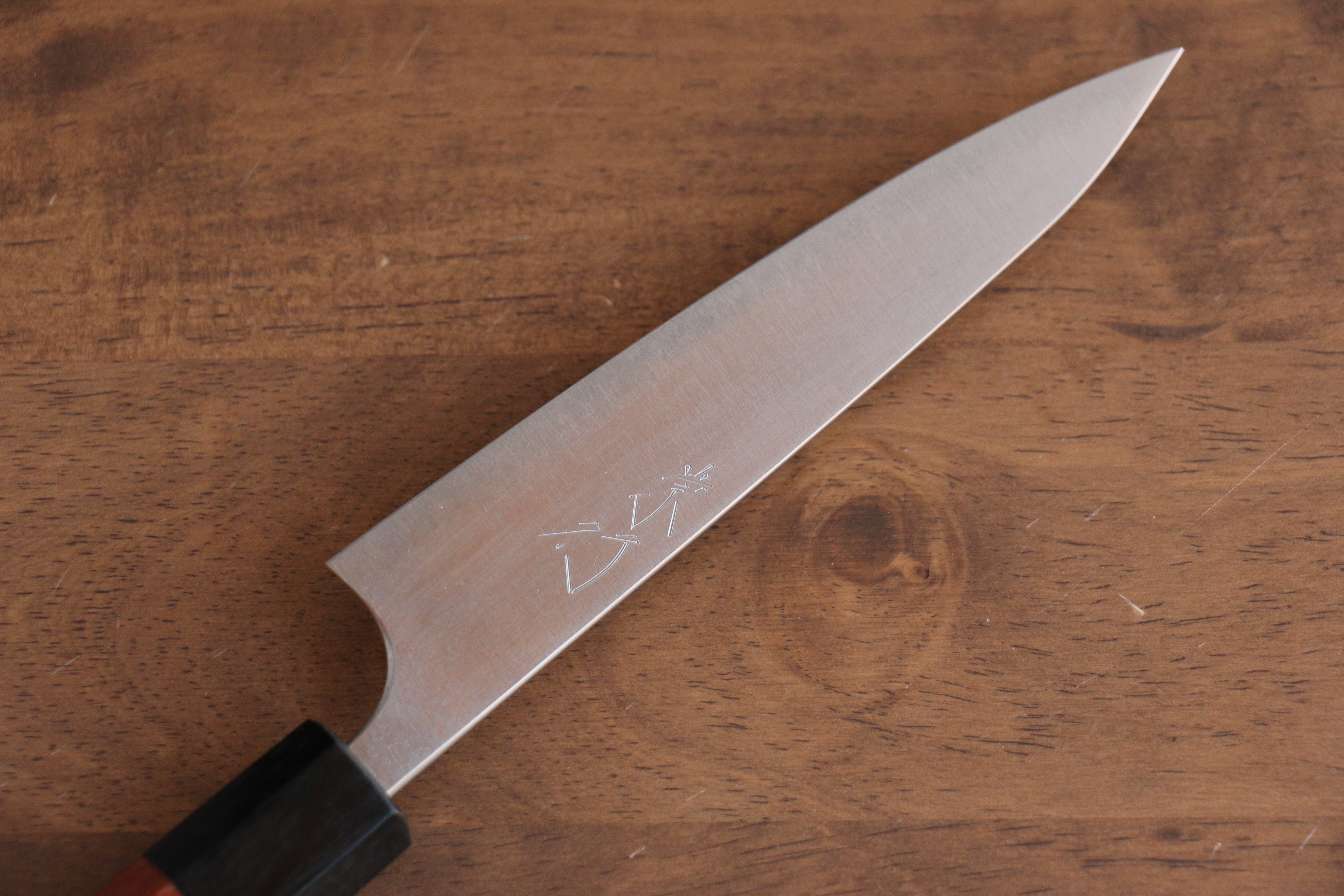 Shibata Takayuki Koutetsu Blue Super Petty-Utility 135mm Jarrah Handle - Japanny - Best Japanese Knife