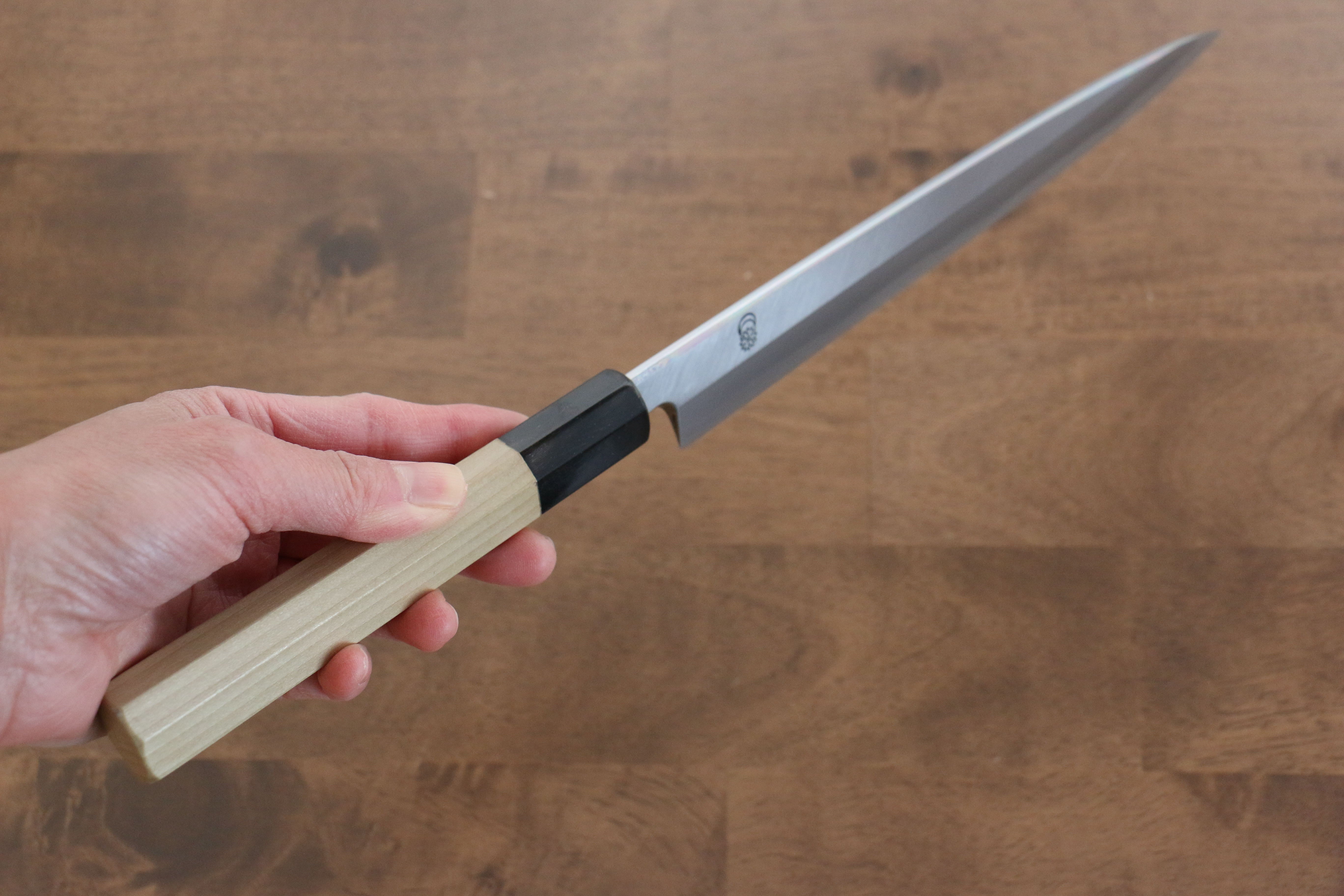 Kikuzuki White Steel No.2 Kasumitogi Yanagiba 240mm Magnolia Handle - Japanny - Best Japanese Knife