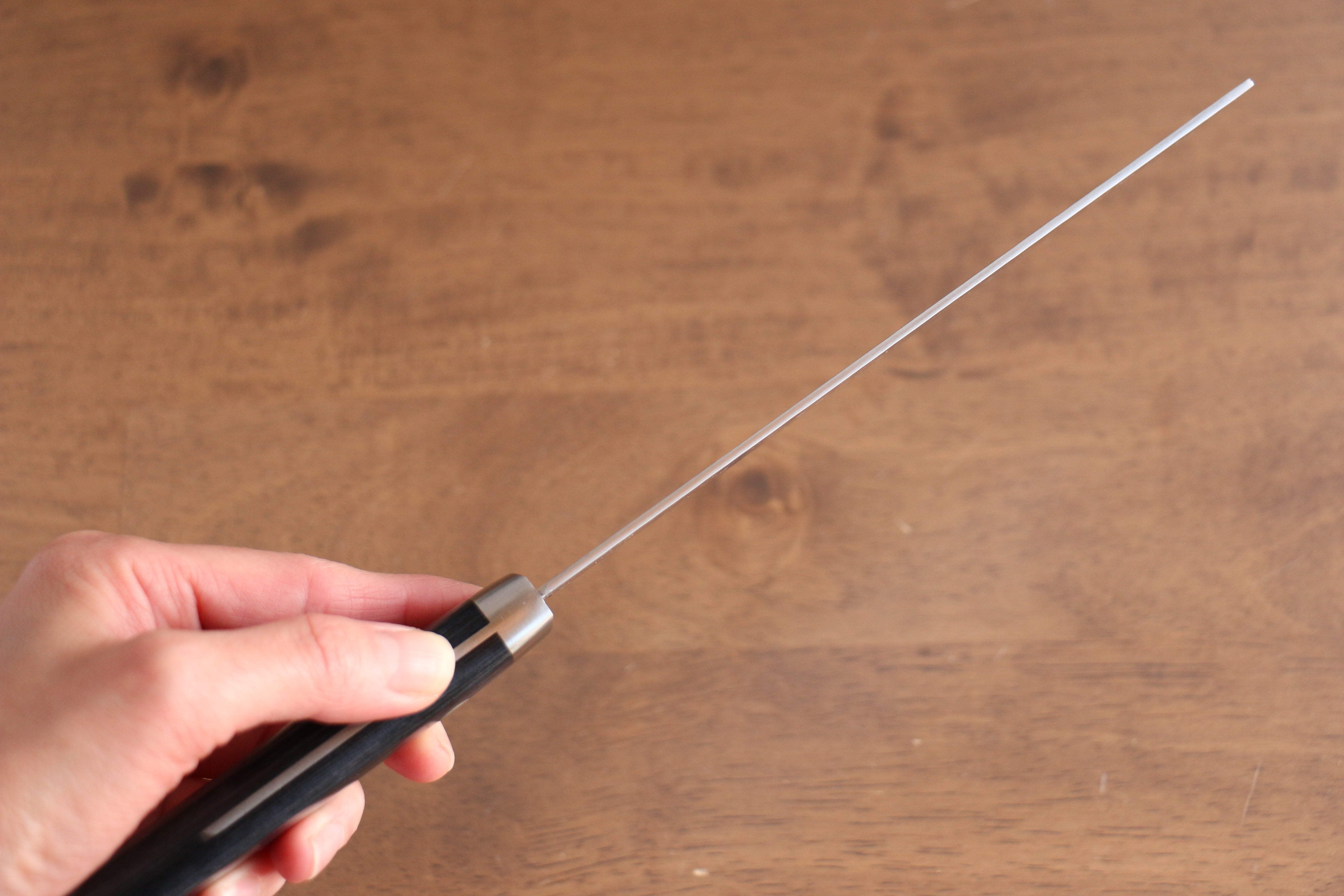 Kunihira Kokuryu VG10 Hammered Damascus Usuba 165mm Navy blue Pakka wood Handle - Japanny - Best Japanese Knife