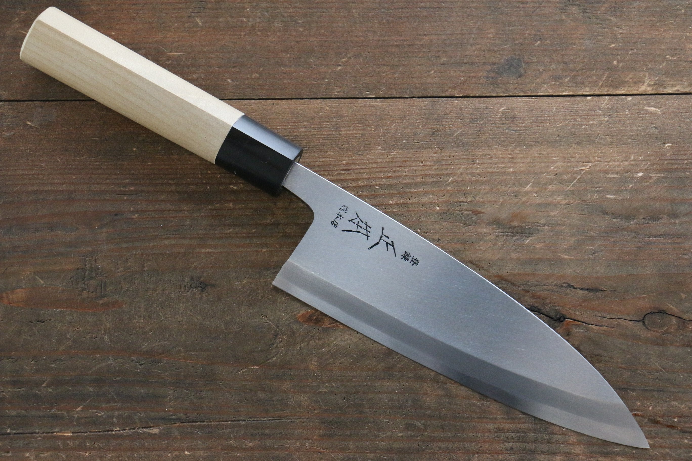 Masamoto Hongasumi White Steel No.2 Deba Magnolia Handle - Japanny - Best Japanese Knife