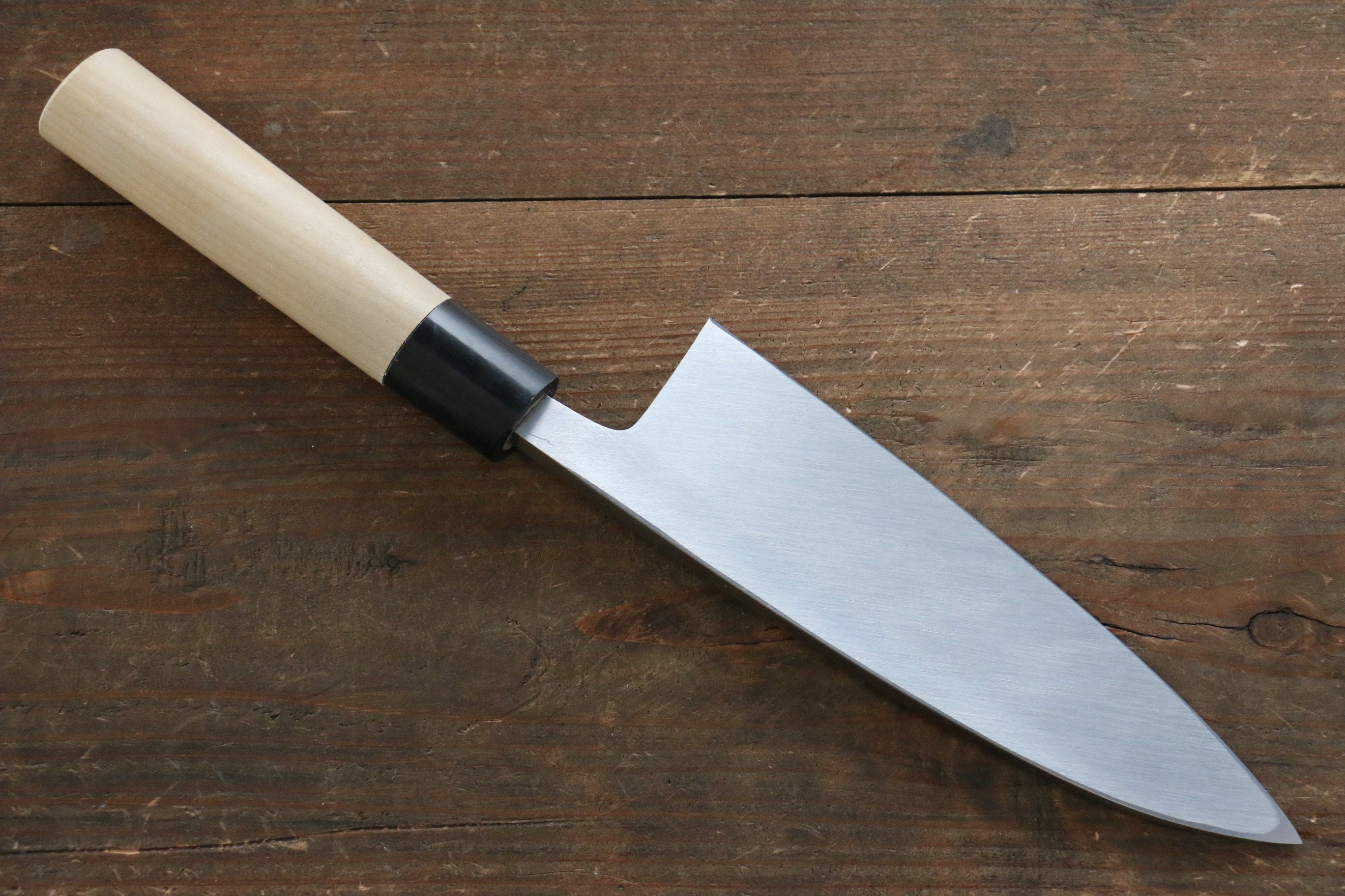 Masamoto Hongasumi White Steel No.2 Deba Magnolia Handle - Japanny - Best Japanese Knife