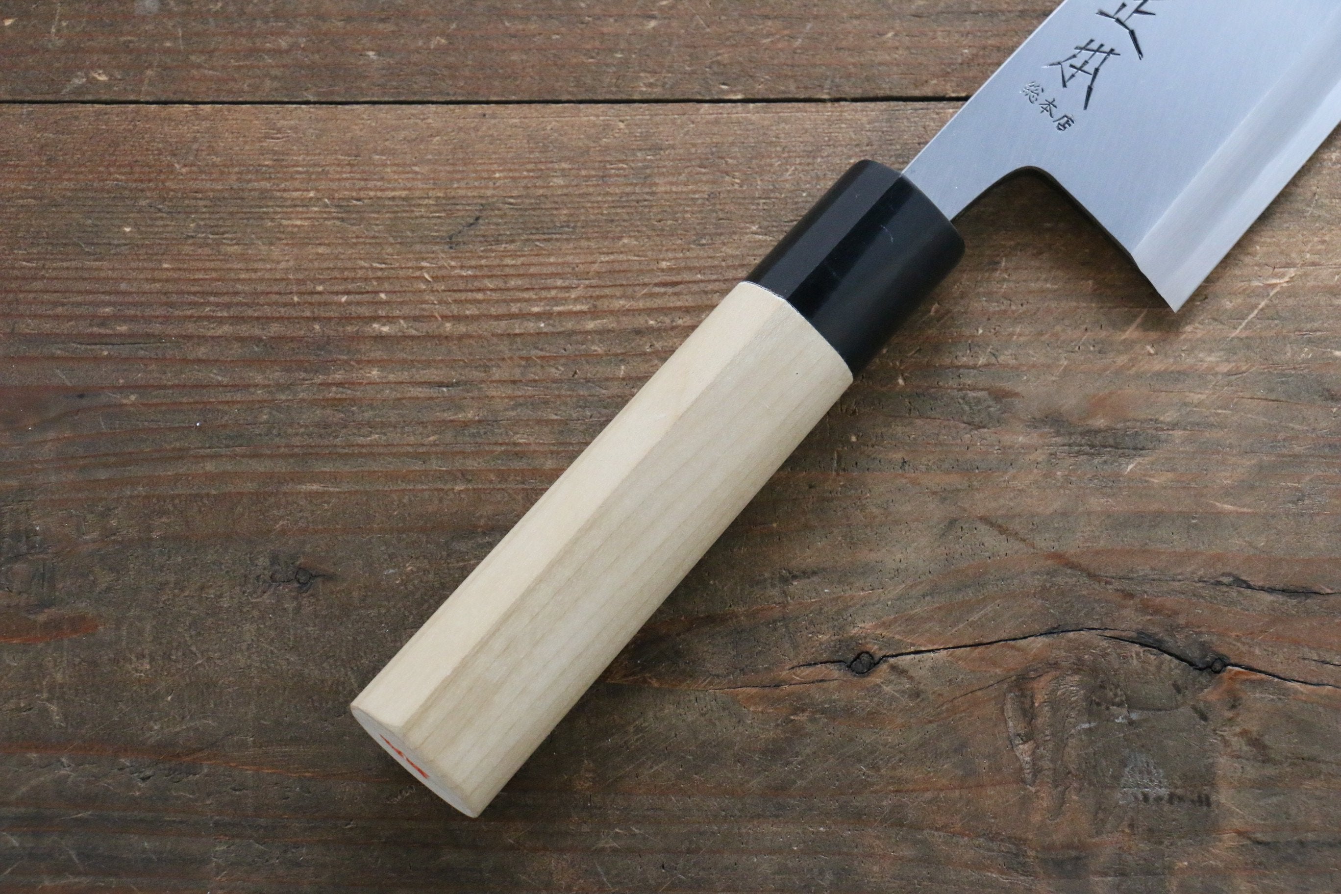 Masamoto Hongasumi White Steel No.2 Deba Magnolia Handle - Japanny - Best Japanese Knife