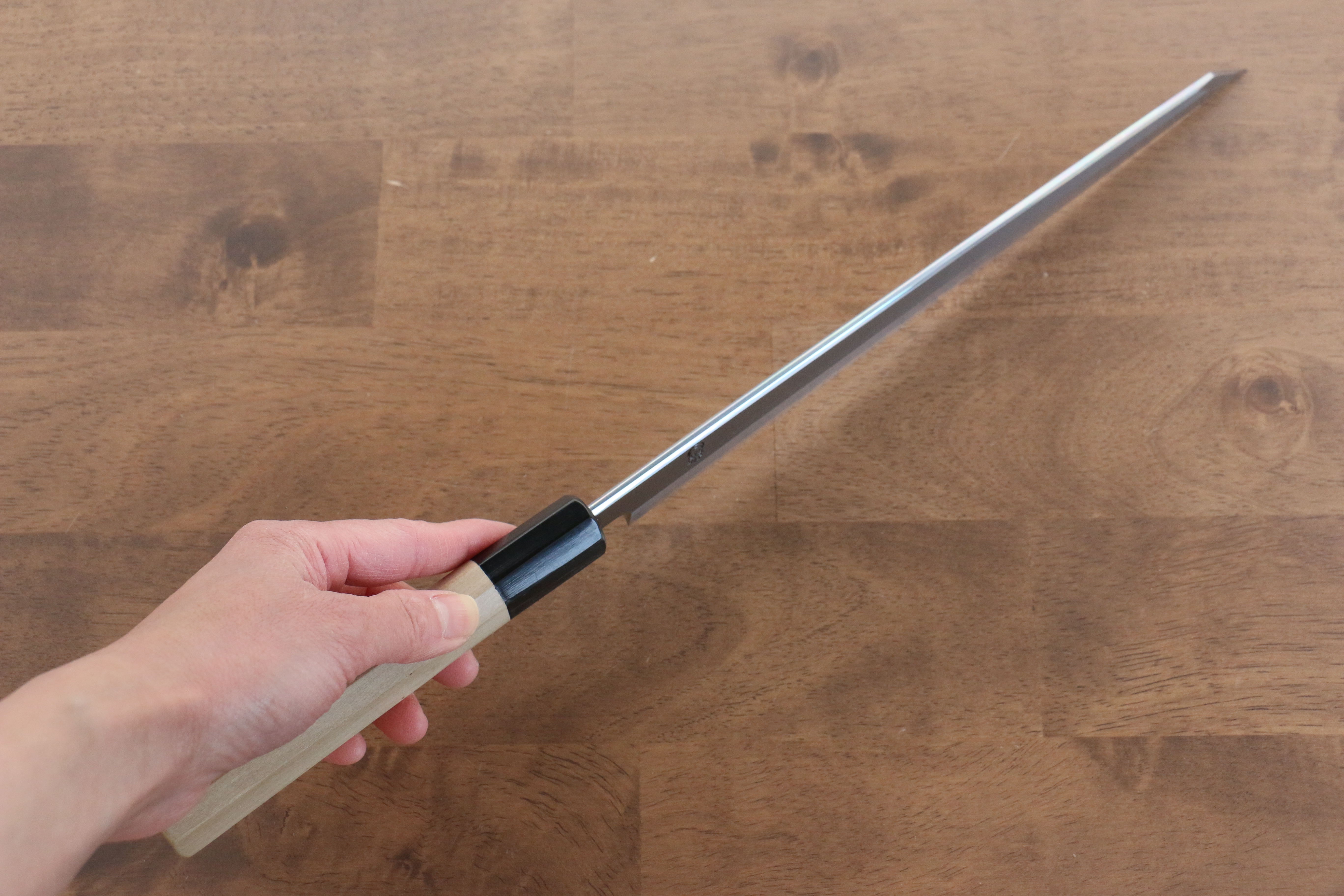 Kikuzuki White Steel No.2 Kasumitogi Kiritsuke Yanagiba 270mm Magnolia Handle - Japanny - Best Japanese Knife