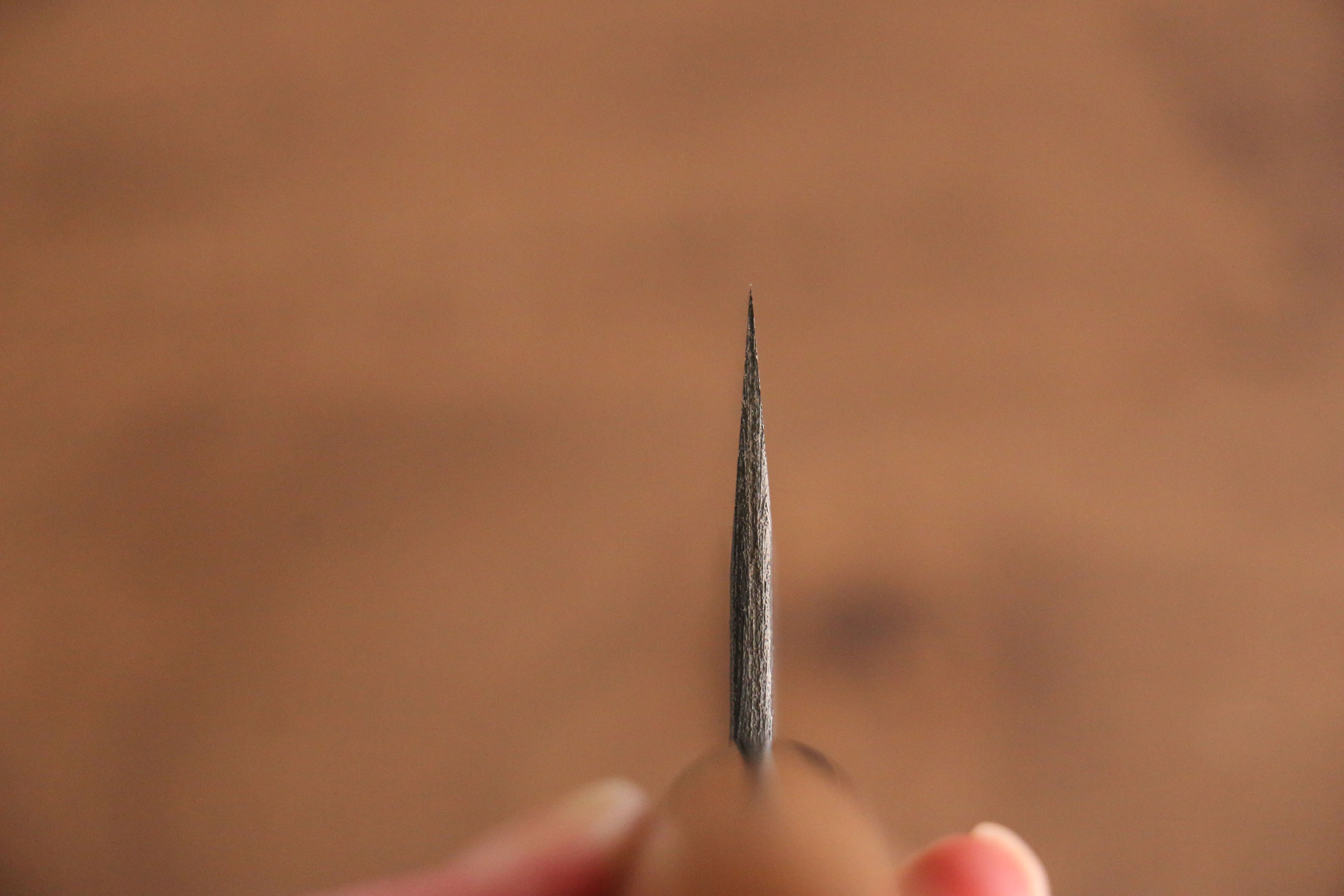 Tsukasa Hinoura Tamahagane Kurouchi Santoku 165mm Wild Cherry Handle - Japanny - Best Japanese Knife