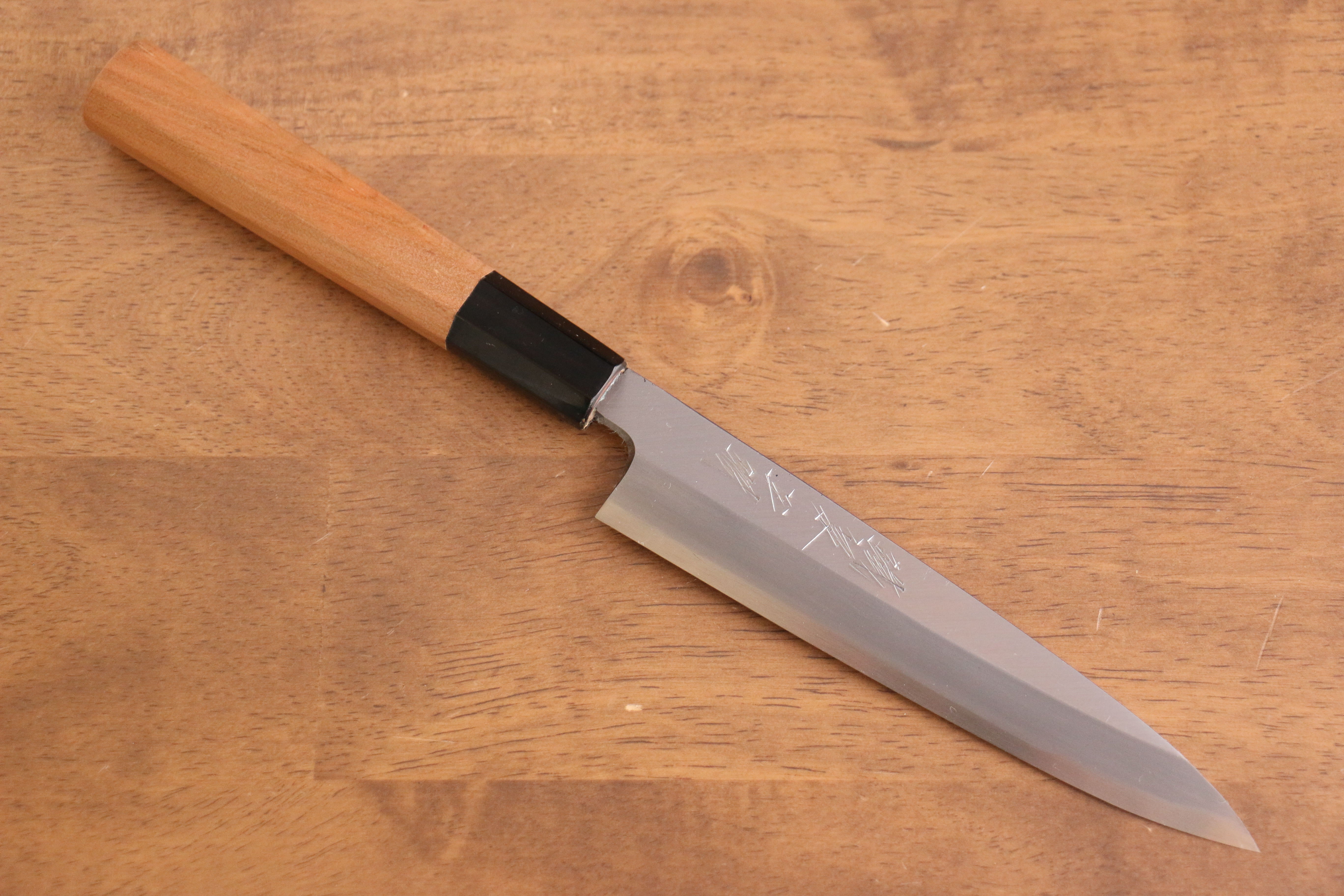 Tessen by Tanaka Tamahagane Petty-Utility 145mm Wild Cherry Handle - Japanny - Best Japanese Knife
