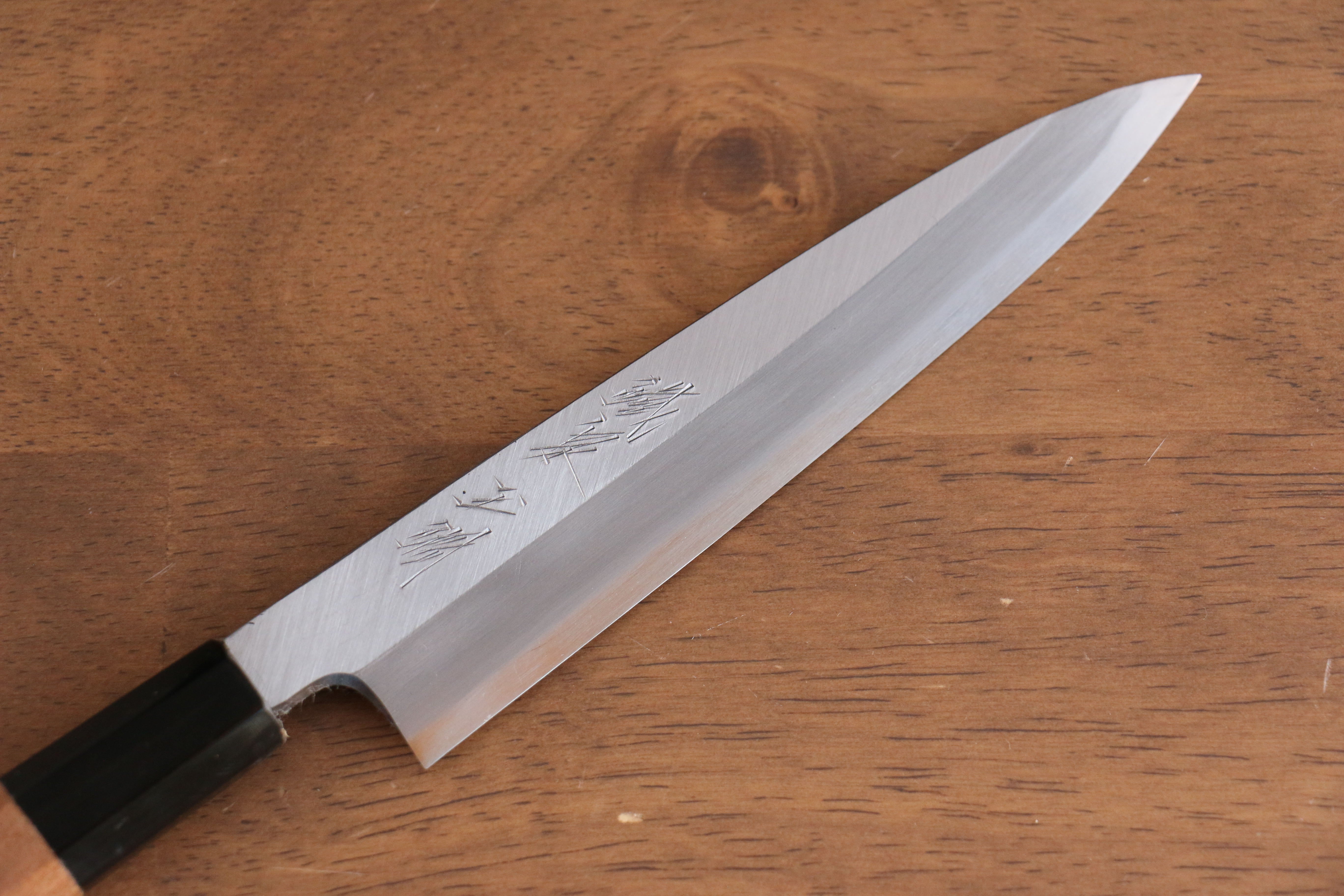 Tessen by Tanaka Tamahagane Petty-Utility 145mm Wild Cherry Handle - Japanny - Best Japanese Knife