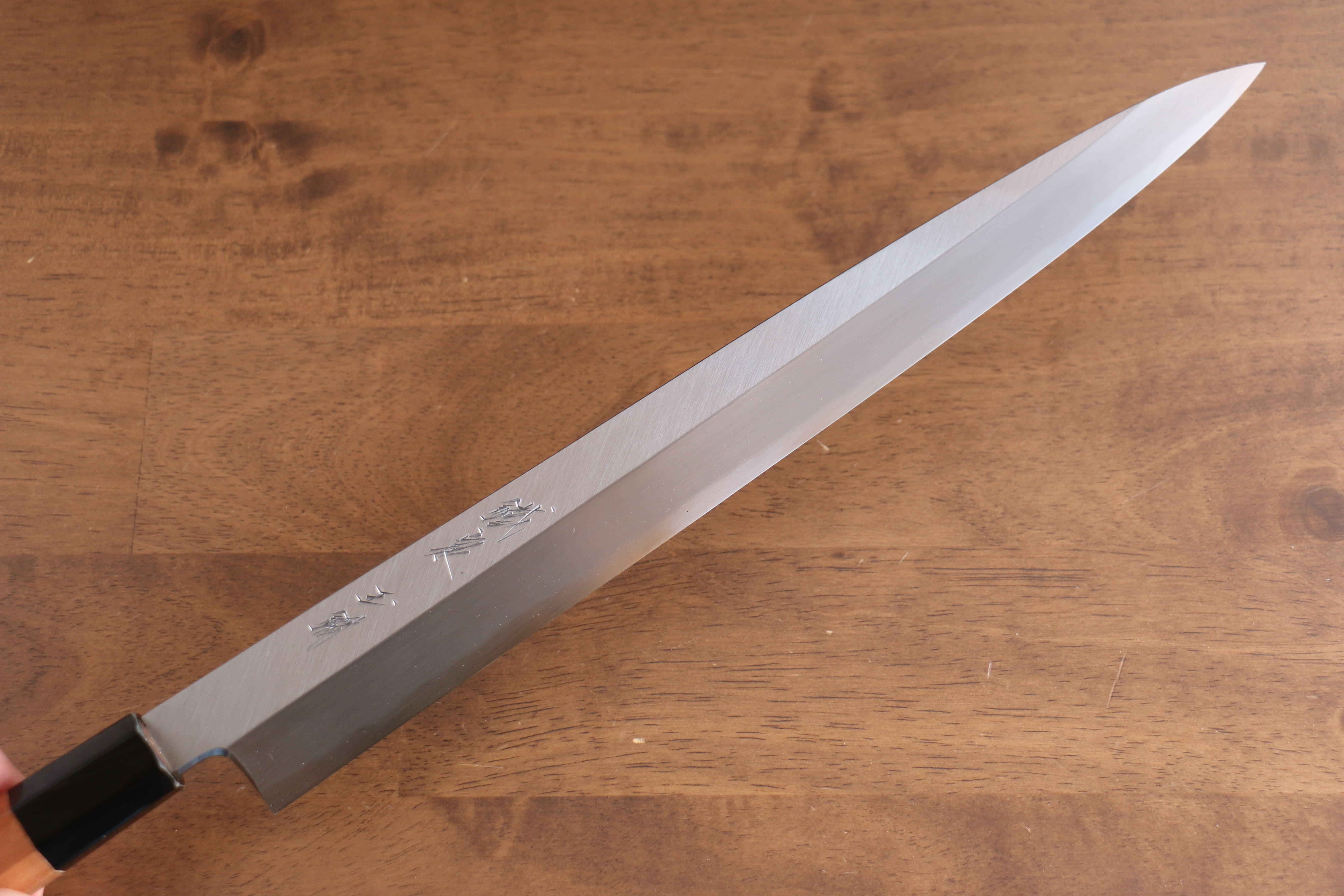 Tessen by Tanaka Tamahagane Yanagiba 315mm Wild Cherry Handle with Sheath - Japanny - Best Japanese Knife