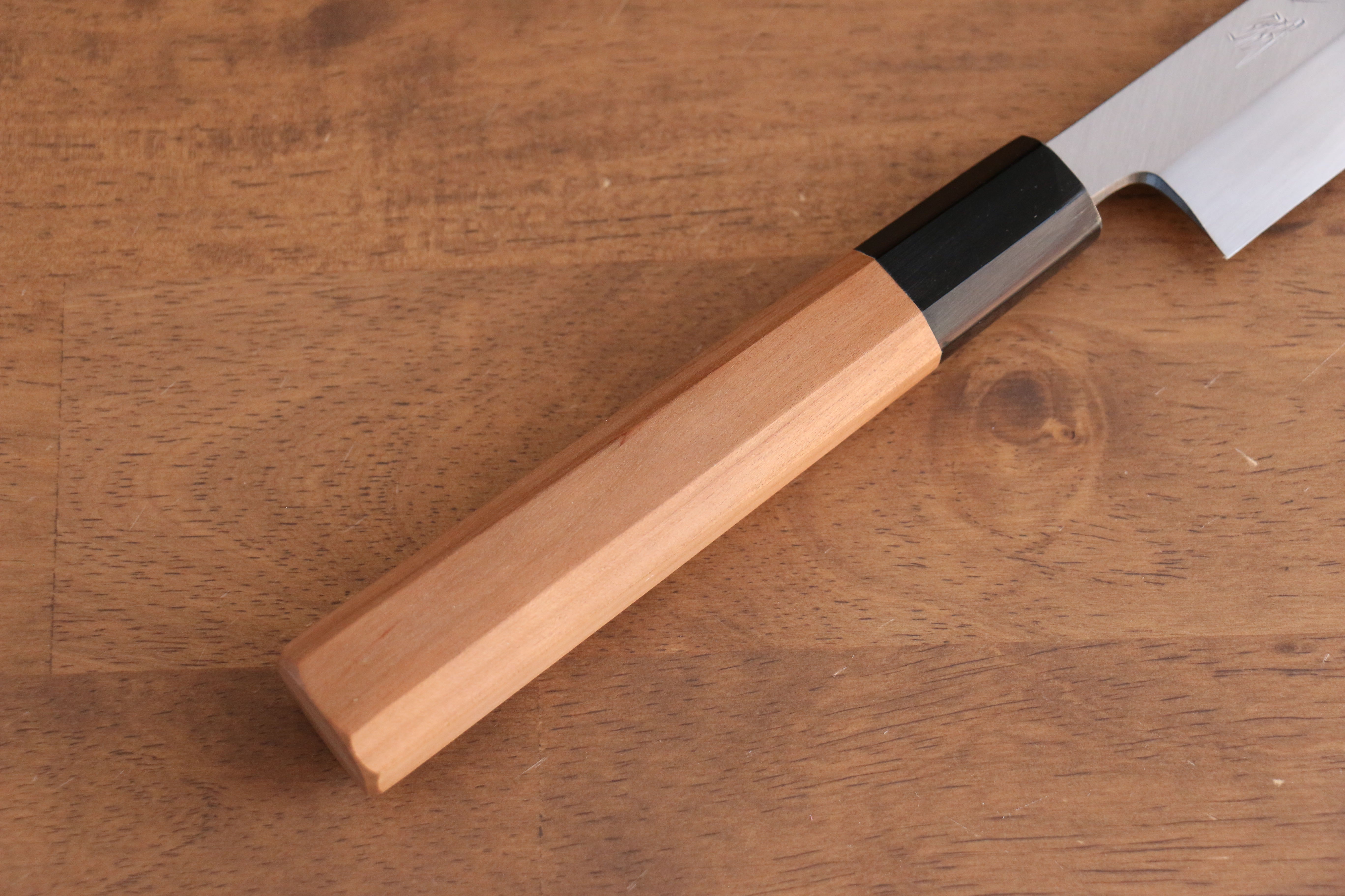 Tessen by Tanaka Tamahagane Sakimaru Yanagiba 315mm Wild Cherry Handle with Sheath - Japanny - Best Japanese Knife