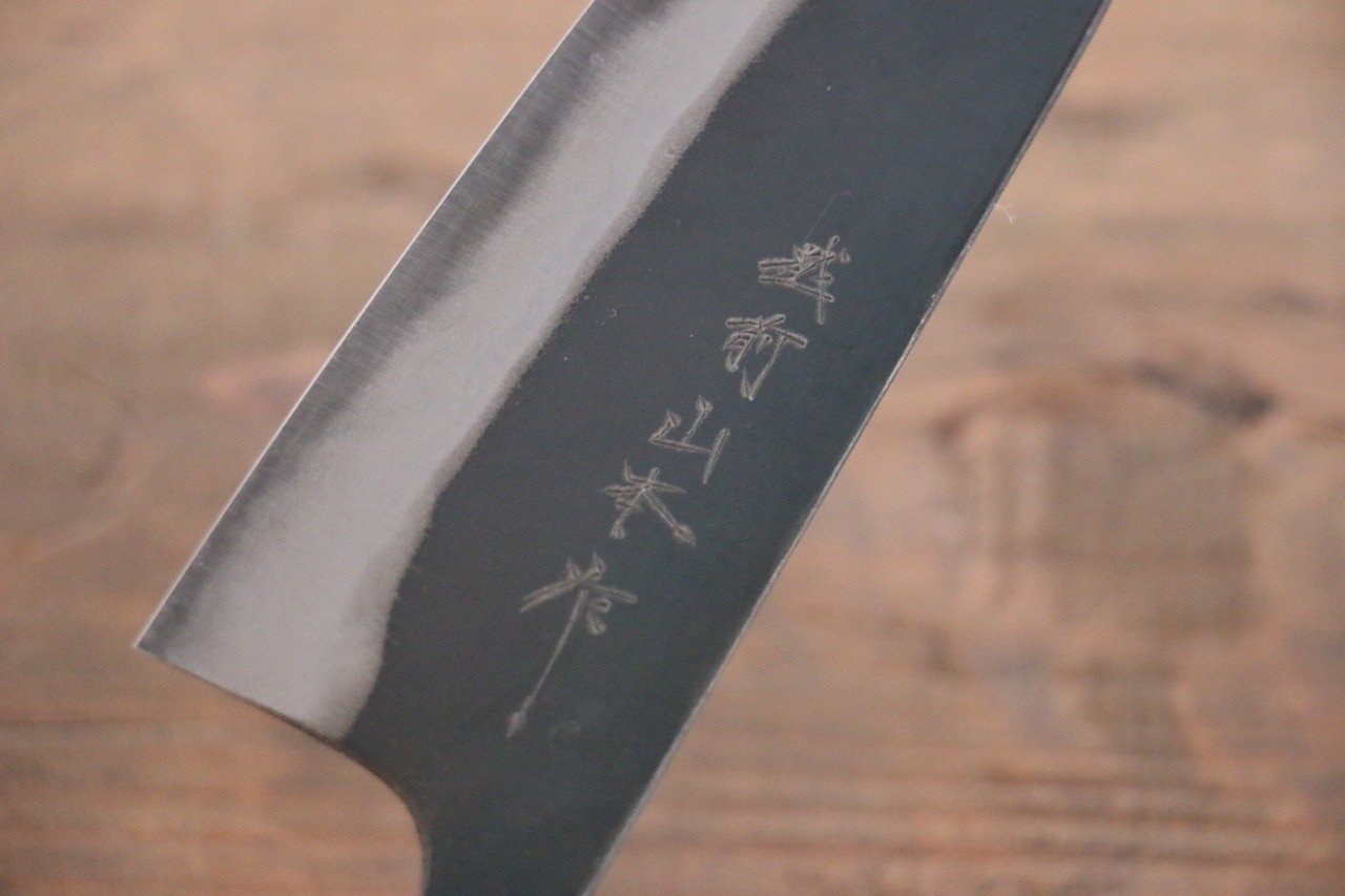 Nao Yamamoto Blue Steel No.2 Kurouchi Small Santoku 150mm - Japanny - Best Japanese Knife