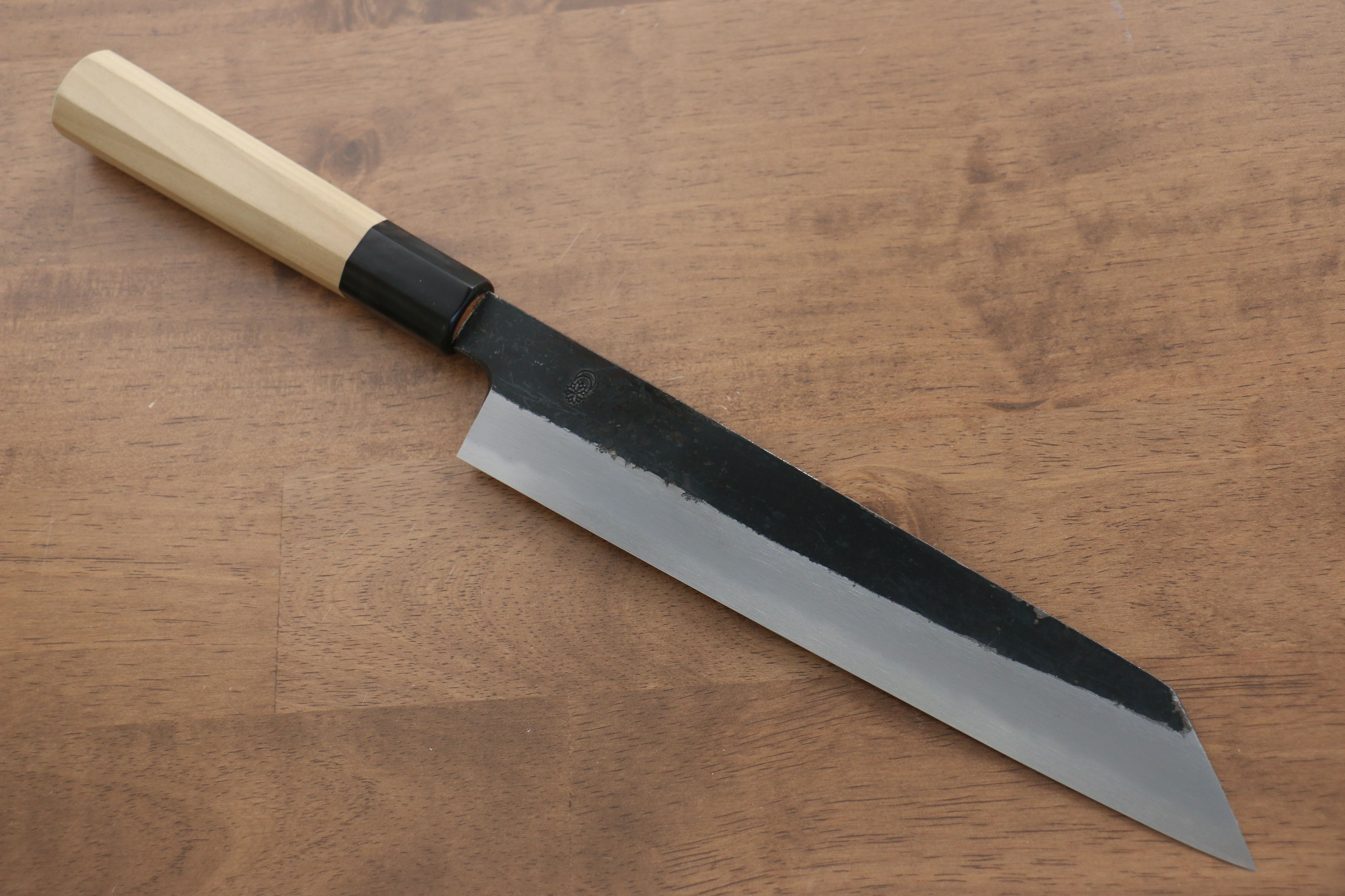 Kikuzuki White Steel No.2 Black Finished Kiritsuke Gyuto 240mm Magnolia Handle - Japanny - Best Japanese Knife