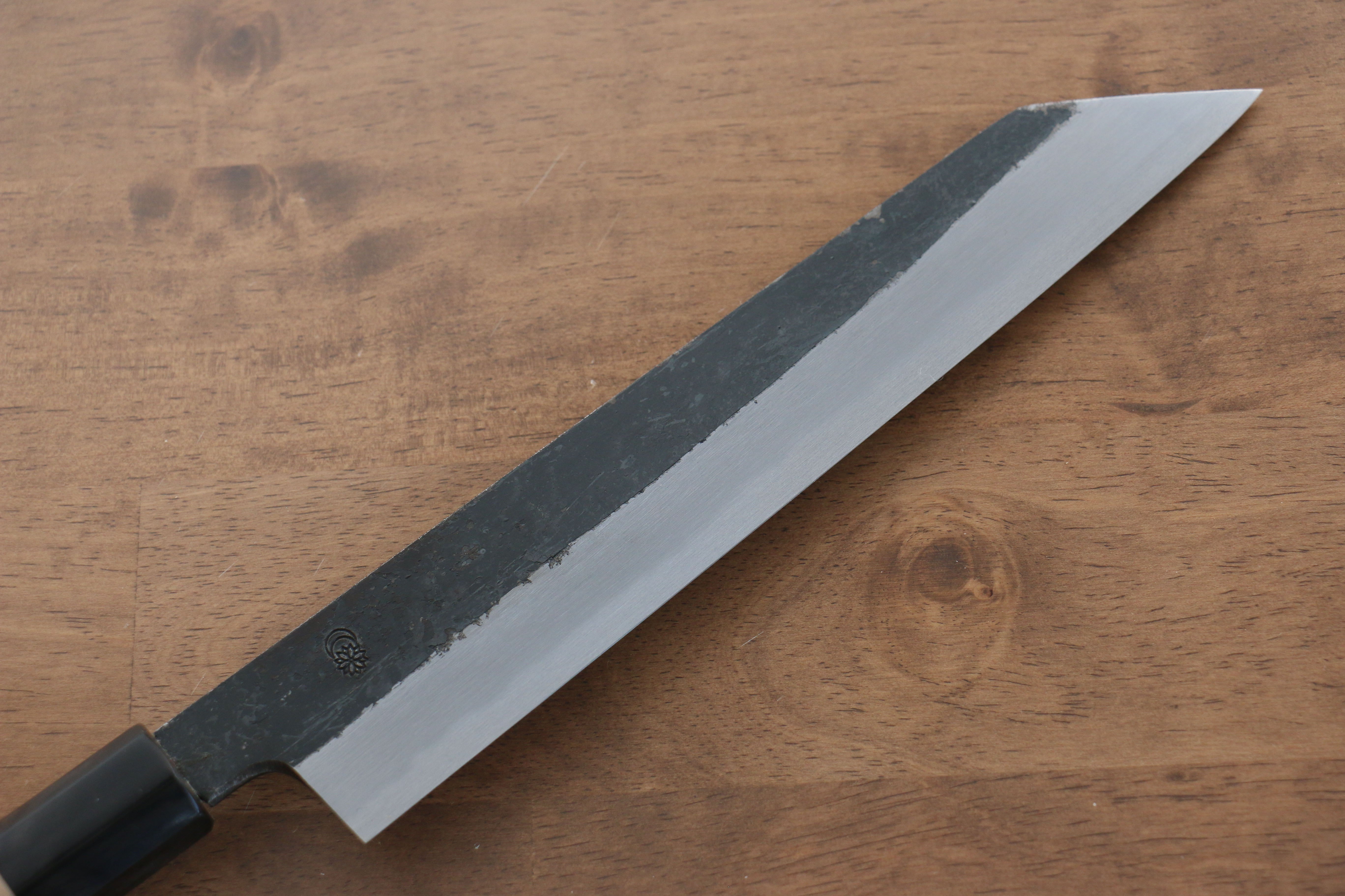 Kikuzuki White Steel No.2 Black Finished Kiritsuke Gyuto 240mm Magnolia Handle - Japanny - Best Japanese Knife