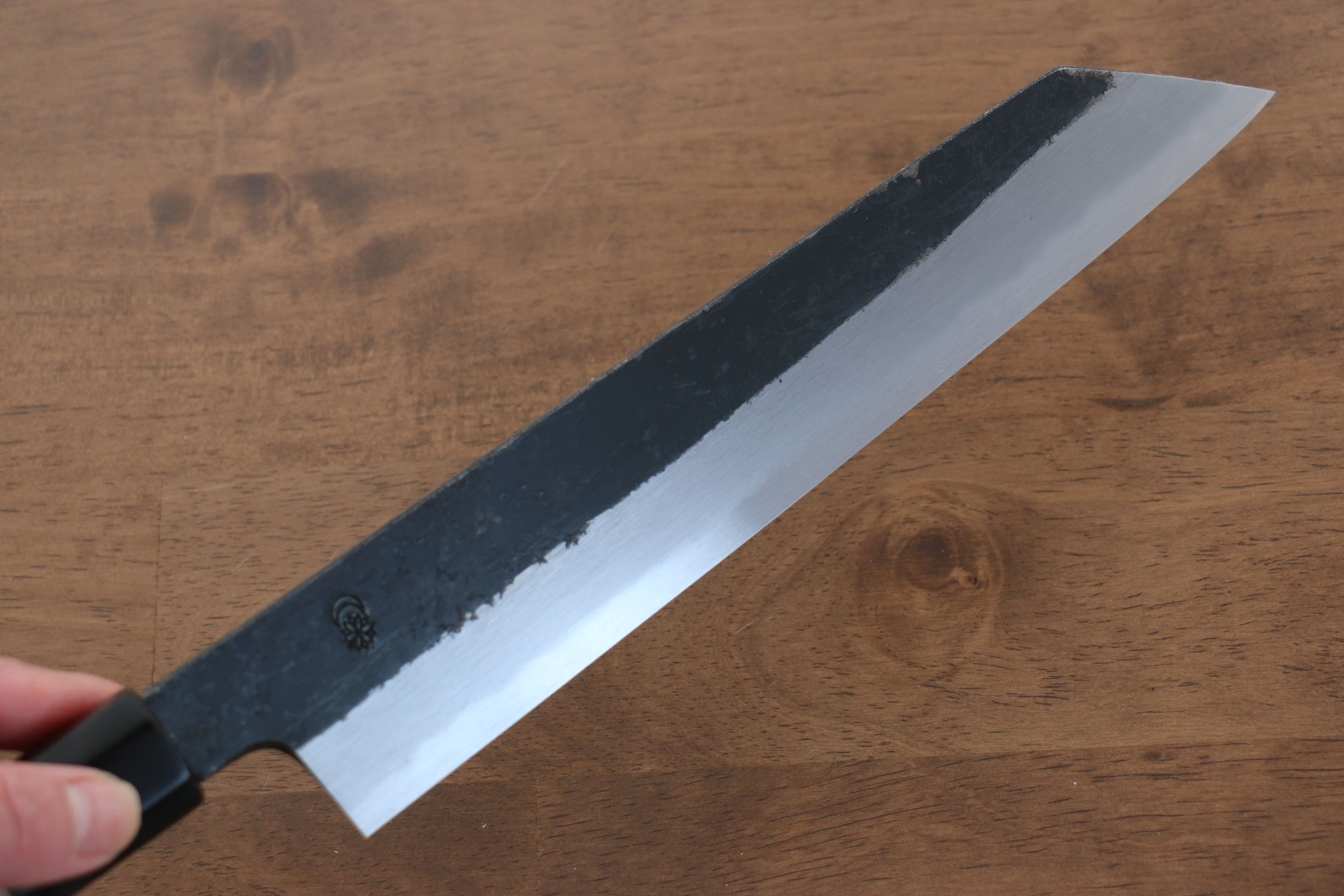 Kikuzuki White Steel No.2 Black Finished Kiritsuke Gyuto 240mm Magnolia Handle - Japanny - Best Japanese Knife