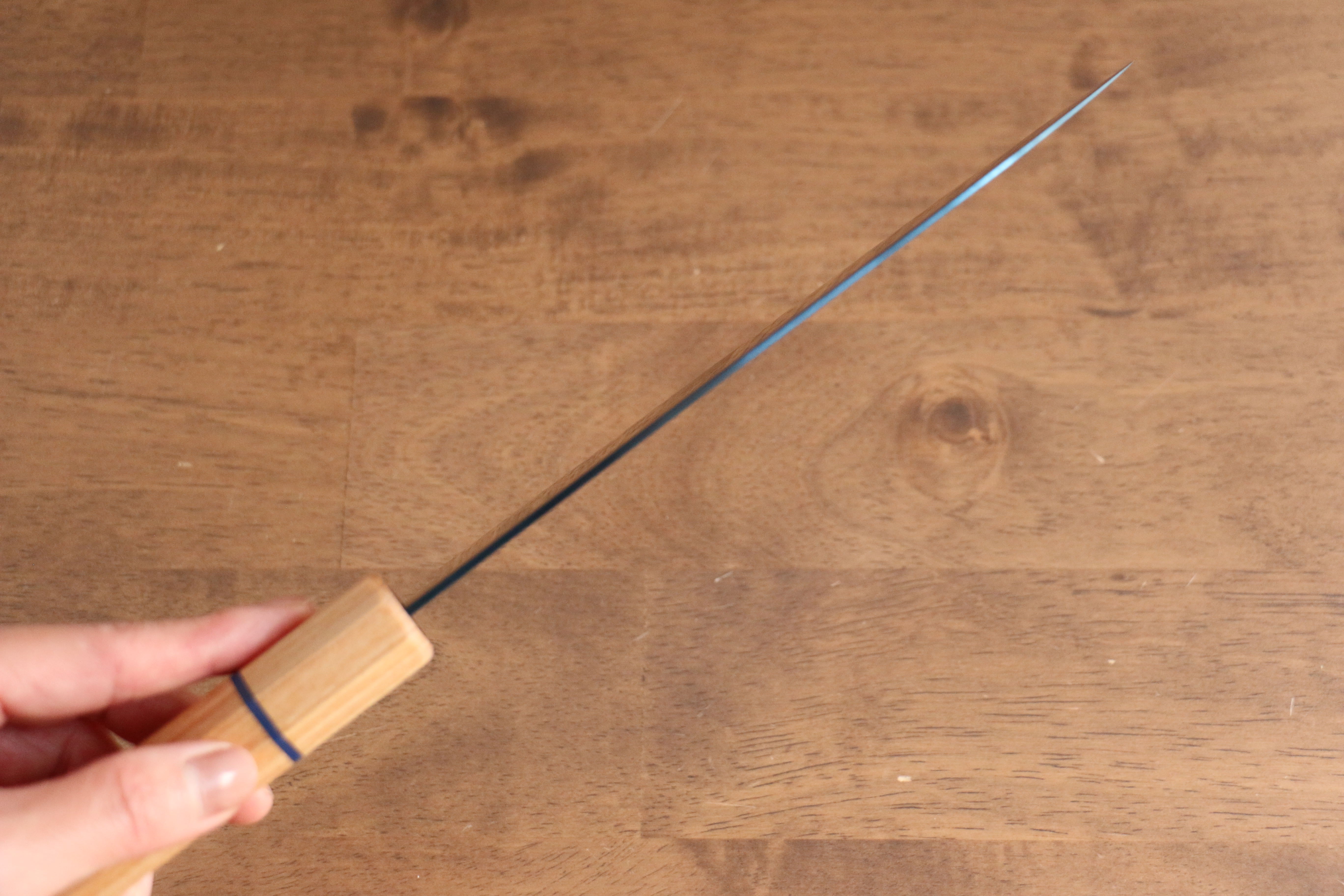 Seisuke SK-85 Ion plating Santoku 180mm White wood Handle - Japanny - Best Japanese Knife