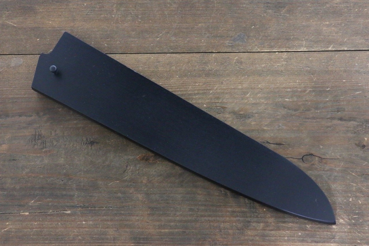 Black Saya Sheath for Gyuto Knife with Plywood Pin 240mm - Japanny - Best Japanese Knife