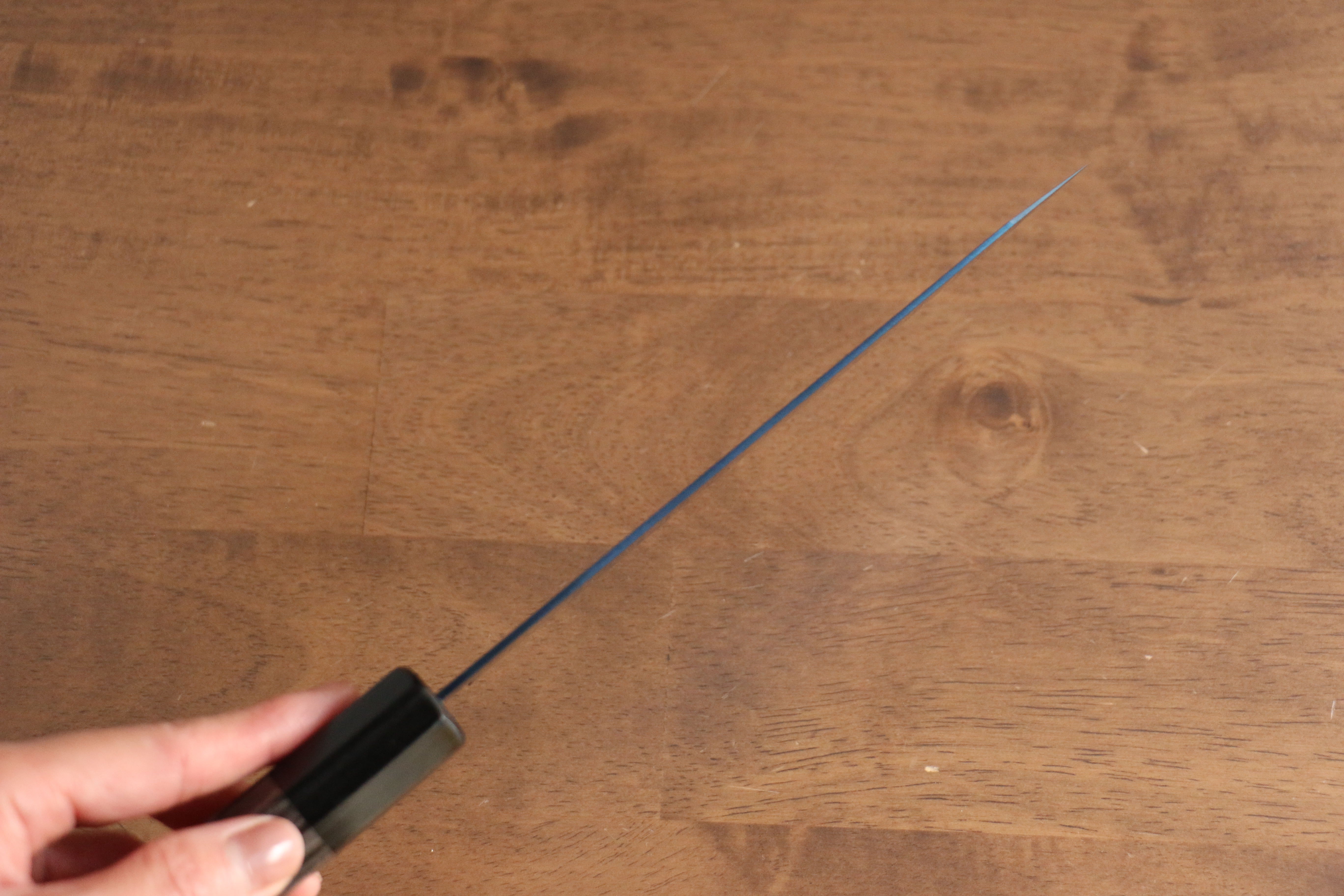 Seisuke SK-85 Ion plating Kiritsuke Santoku 180mm Gray Pakka wood Handle - Japanny - Best Japanese Knife