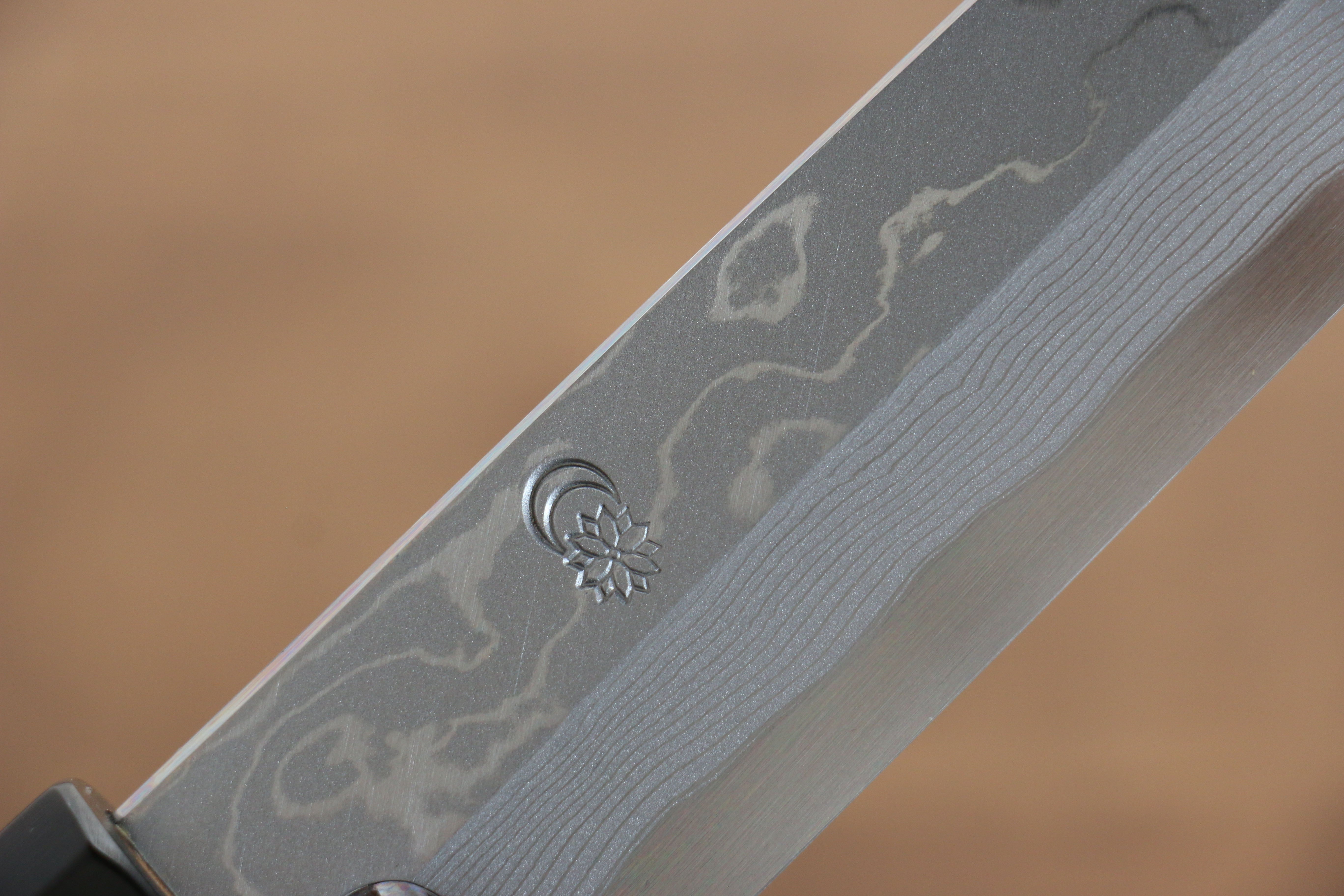 Kikuzuki Blue Steel No.1 Damascus Kiritsuke Yanagiba 270mm Magnolia Handle - Japanny - Best Japanese Knife