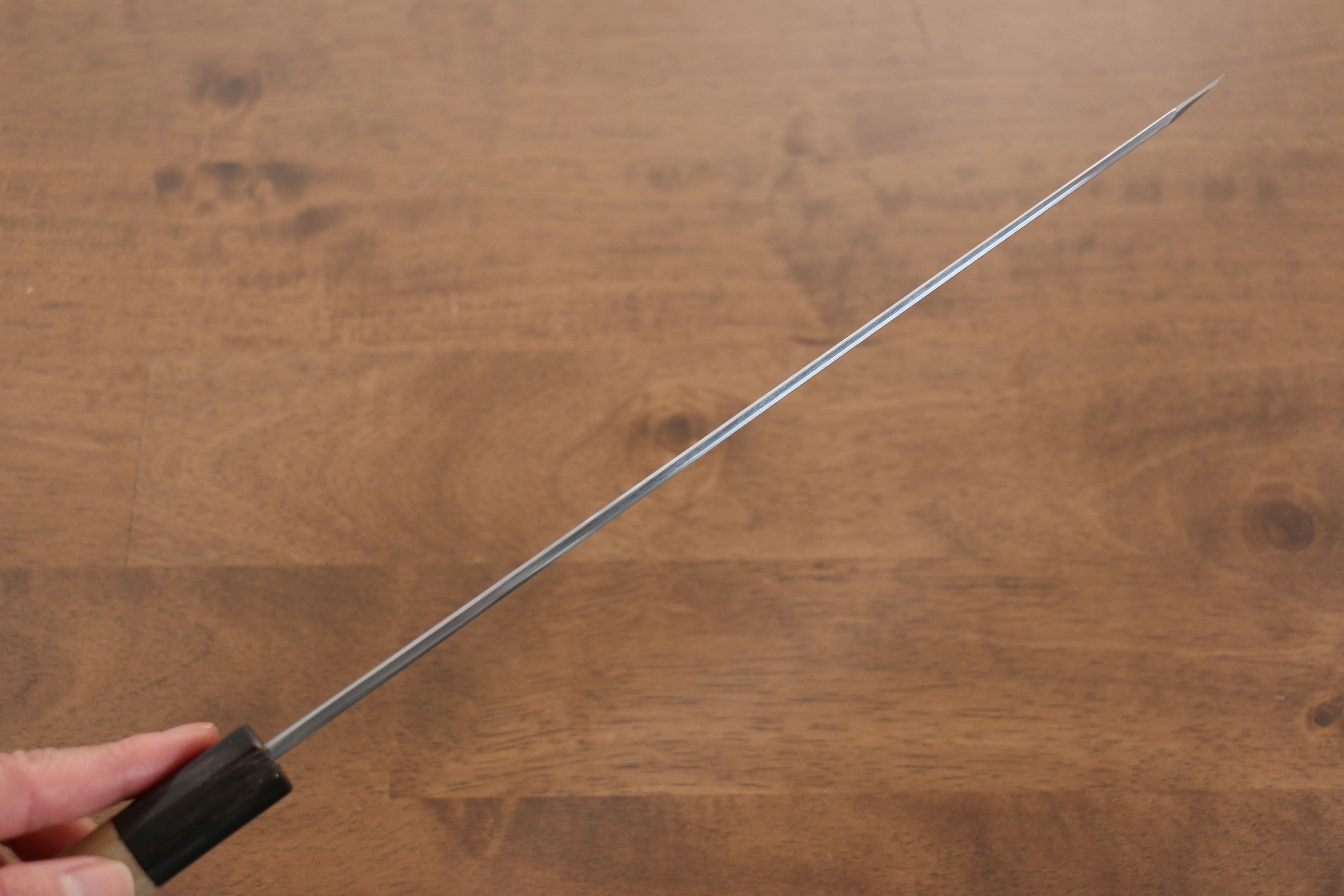 Kikuzuki Blue Steel No.1 Damascus Kiritsuke Yanagiba 270mm Magnolia Handle - Japanny - Best Japanese Knife