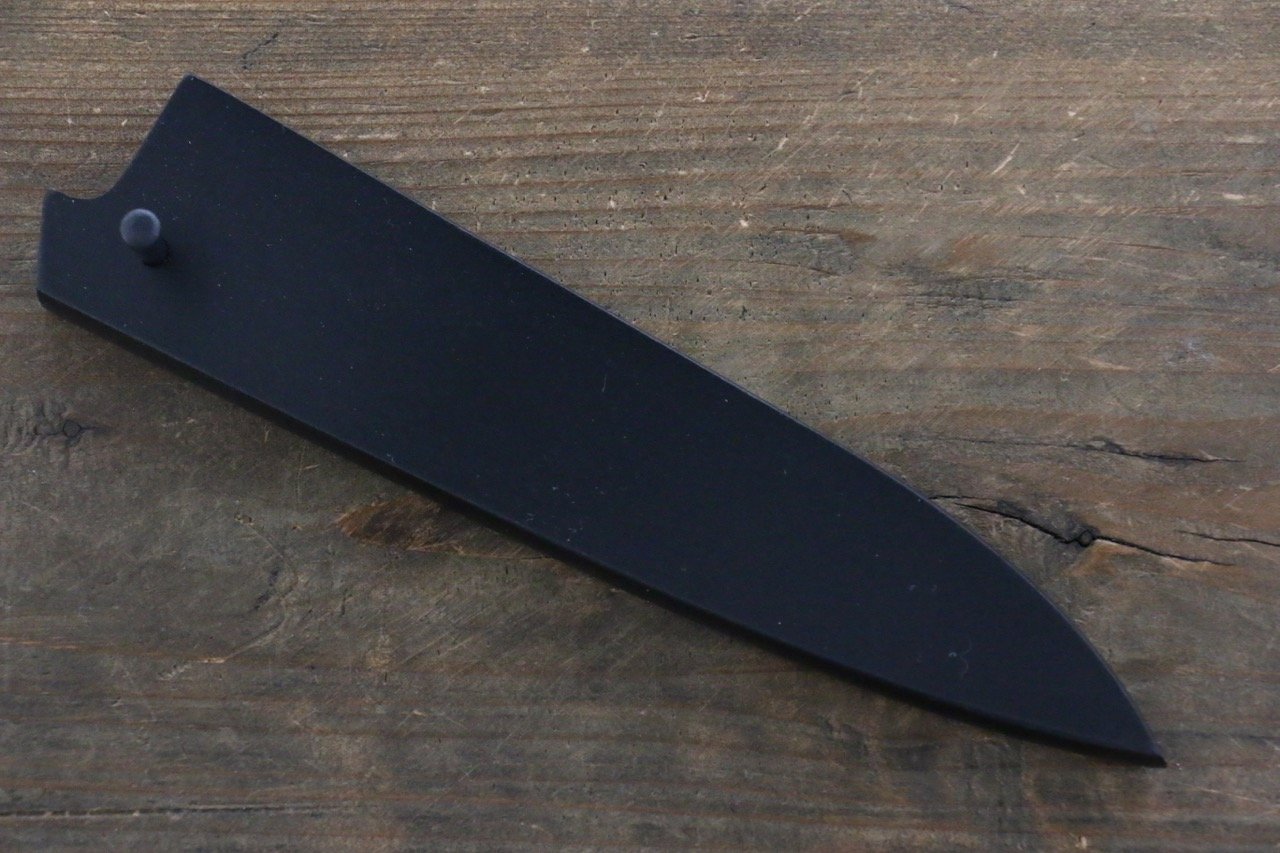 Black Saya Sheath for Petty Chef's Knife with Plywood Pin-150mm - Japanny - Best Japanese Knife
