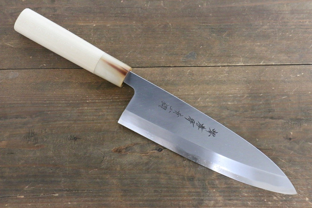 [Left Handed] Sakai Takayuki Kasumitogi (White steel) Japanese Chef's Deba  Knife 150mm