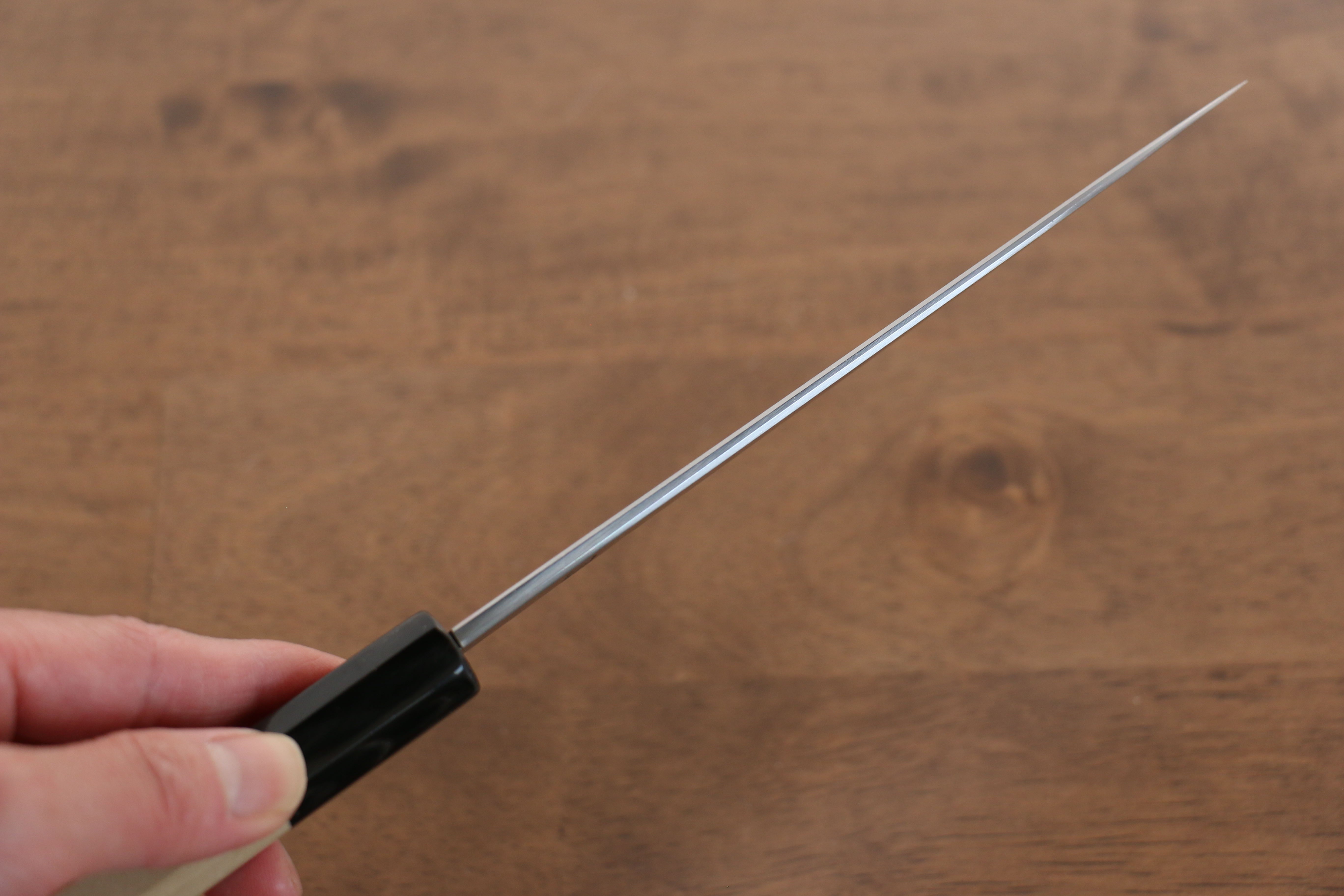 Kikuzuki Blue Steel No.1 Damascus Petty-Utility 150mm Magnolia Handle - Japanny - Best Japanese Knife