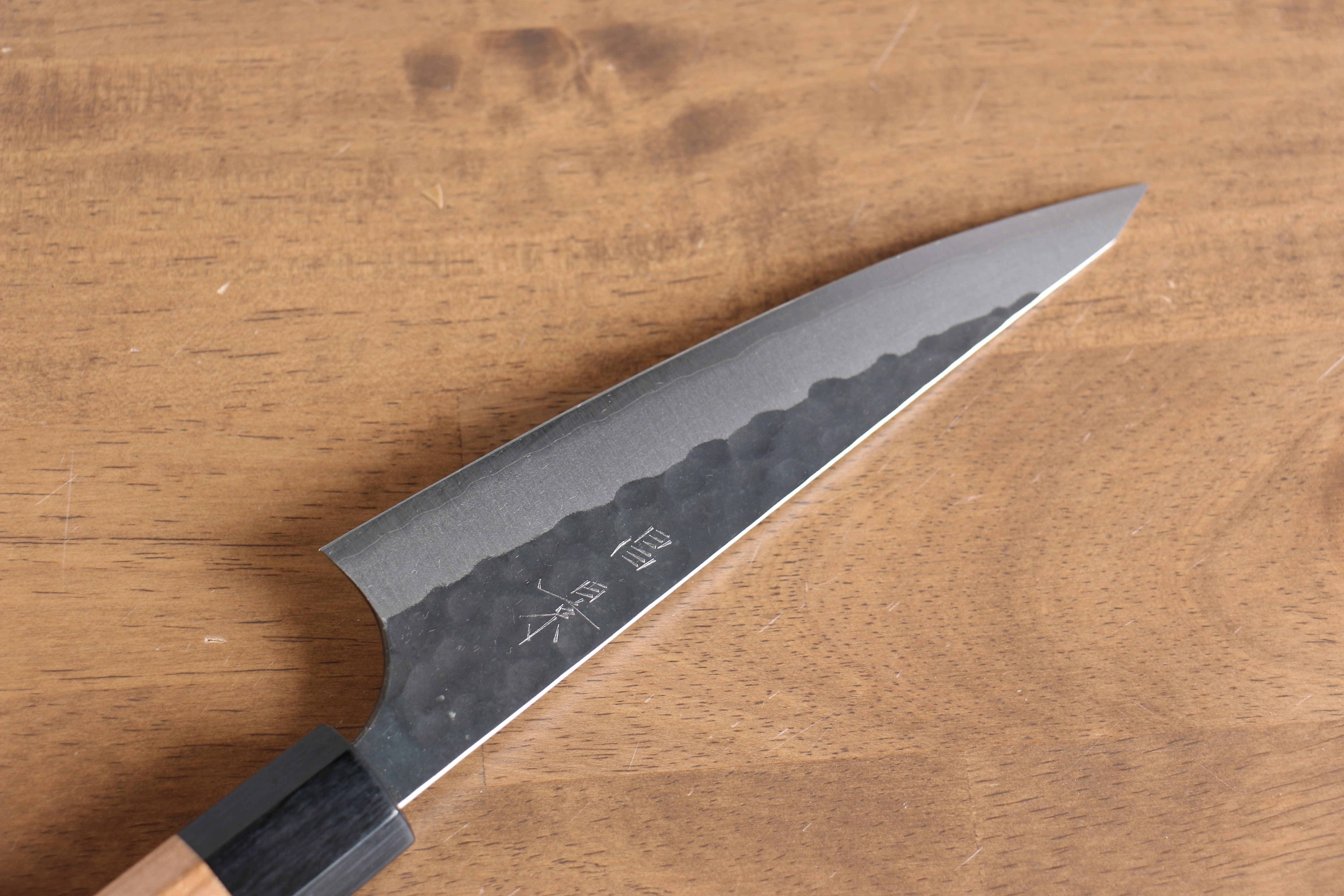 Masakage Koishi Blue Super Black Finished Honesuki Boning 150mm American Cherry Handle - Japanny - Best Japanese Knife