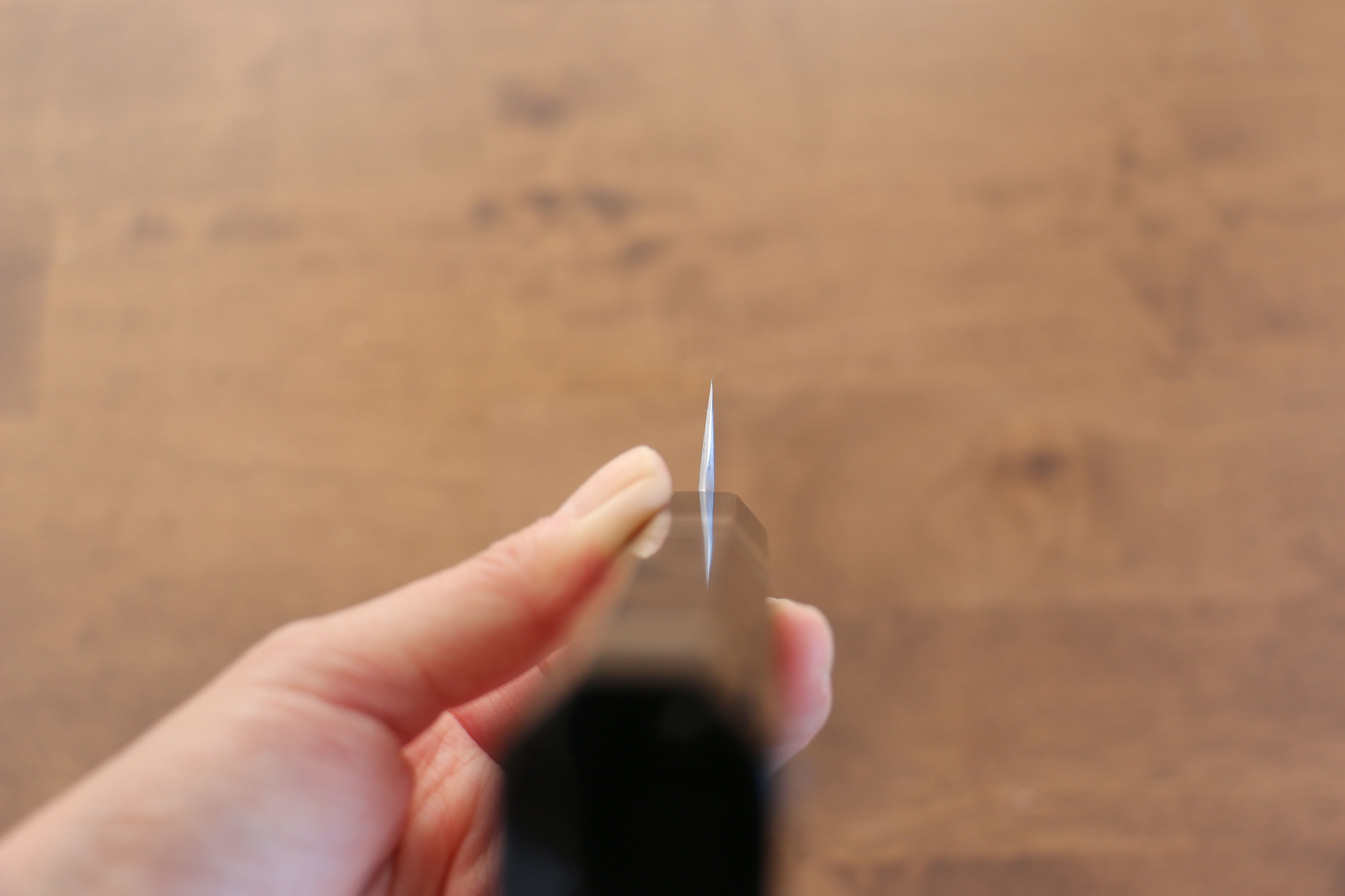 Jikko Blue Steel Damascus Kiritsuke Sujihiki 270mm Ebony with Double Ring Handle - Japanny - Best Japanese Knife