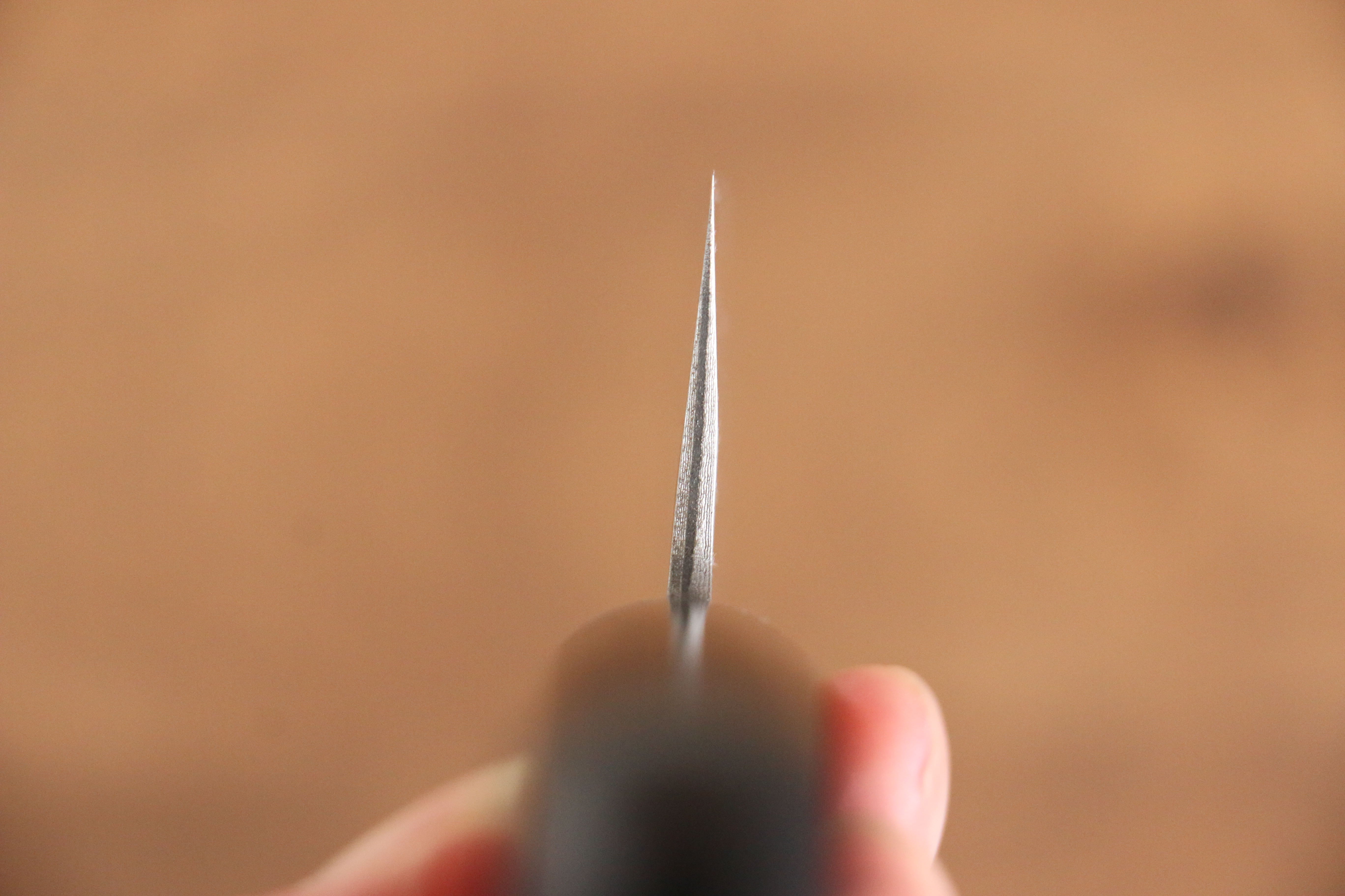 Nao Yamamoto SRS13 Nashiji Damascus Santoku 170mm Black Pakka wood Handle - Japanny - Best Japanese Knife