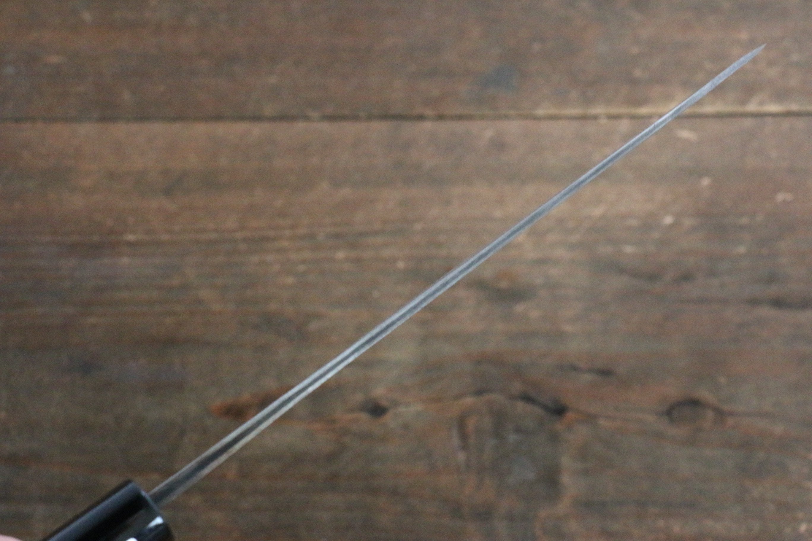 Fujiwara Teruyasu White Steel No.1 Nashiji Santoku 180mm with Magnolia Handle - Japanny - Best Japanese Knife